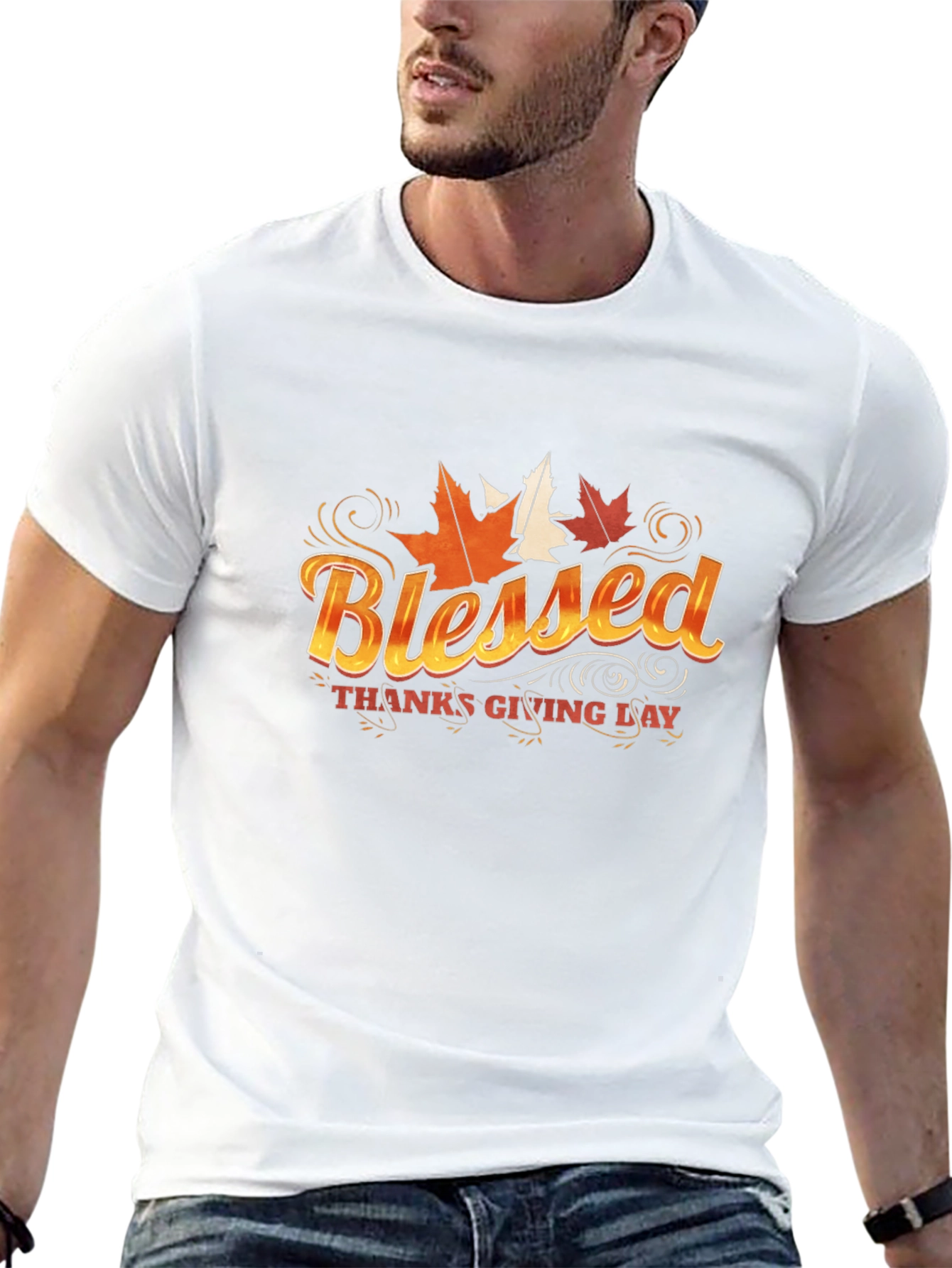 Blessed Thanksgiving T-Shirt - Fall Harvest Design