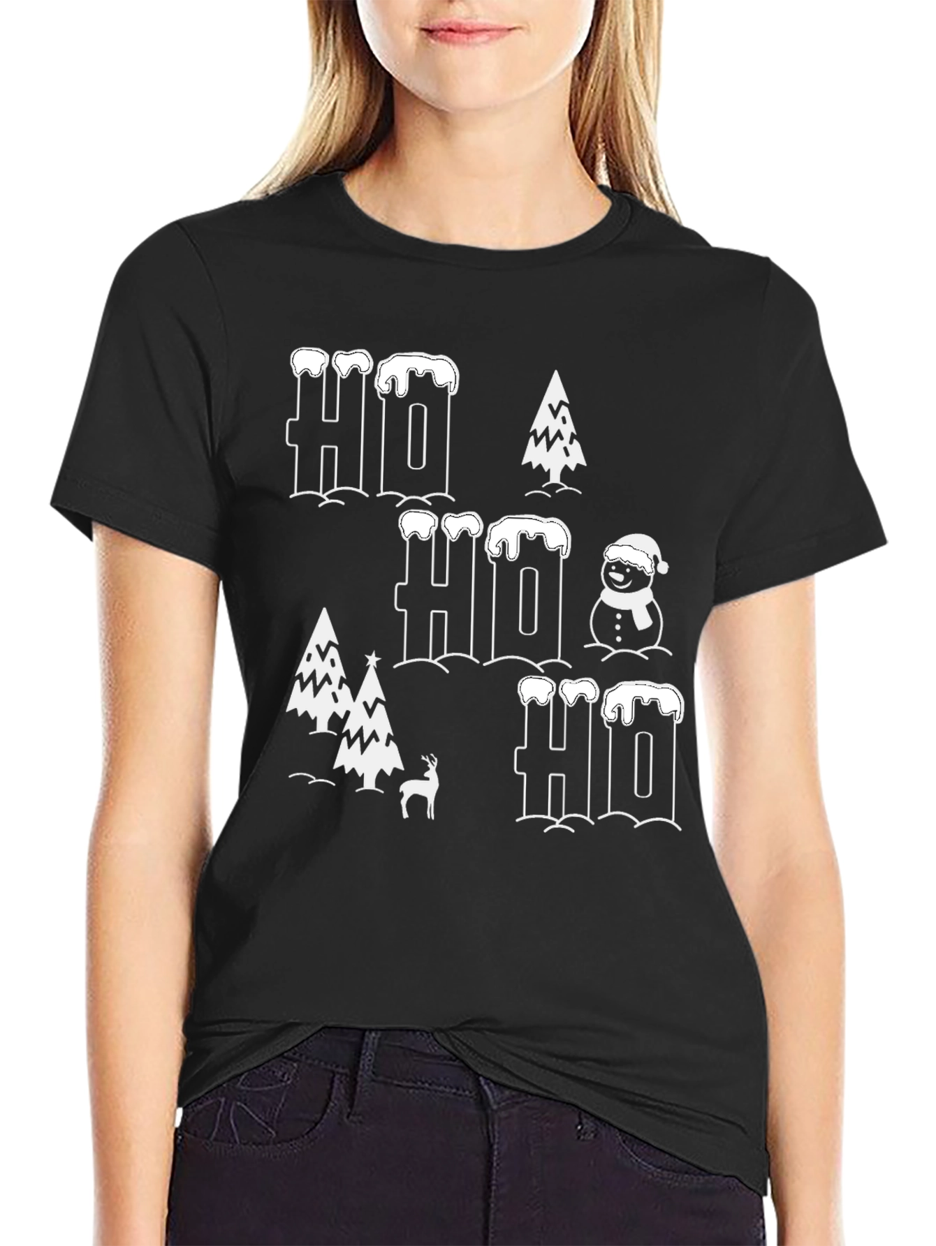 Festive Ho Ho Ho Christmas T-Shirt