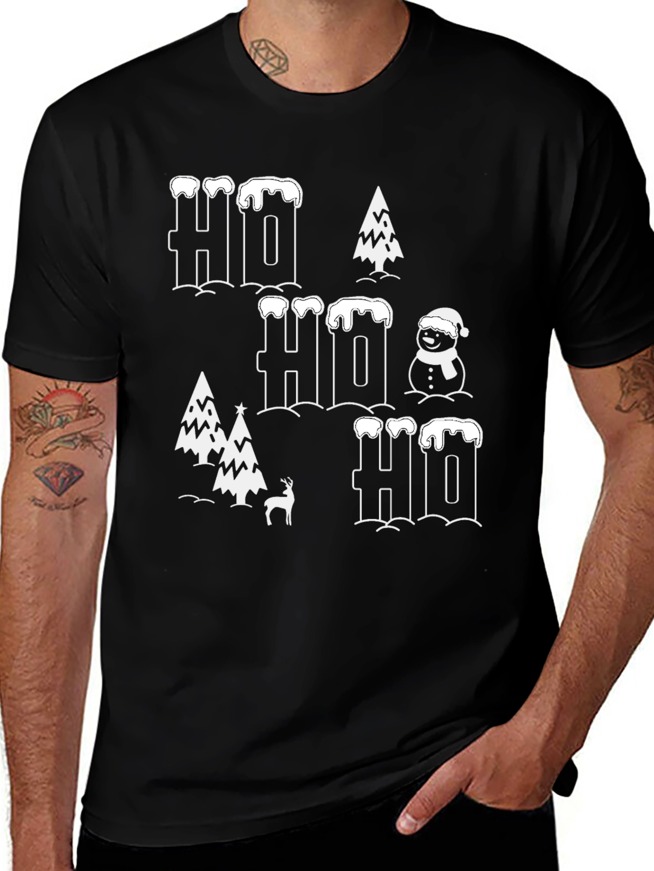 Festive Ho Ho Ho Christmas T-Shirt