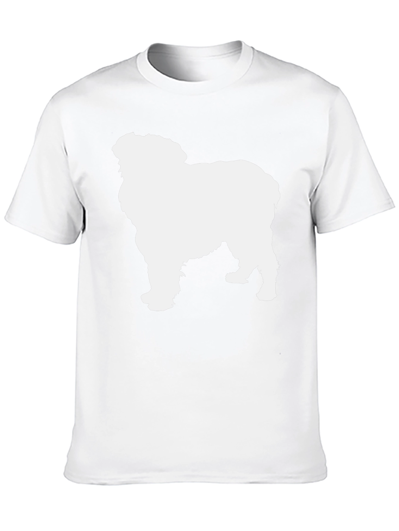 Dog Silhouette T-Shirt - Black Cotton Tee
