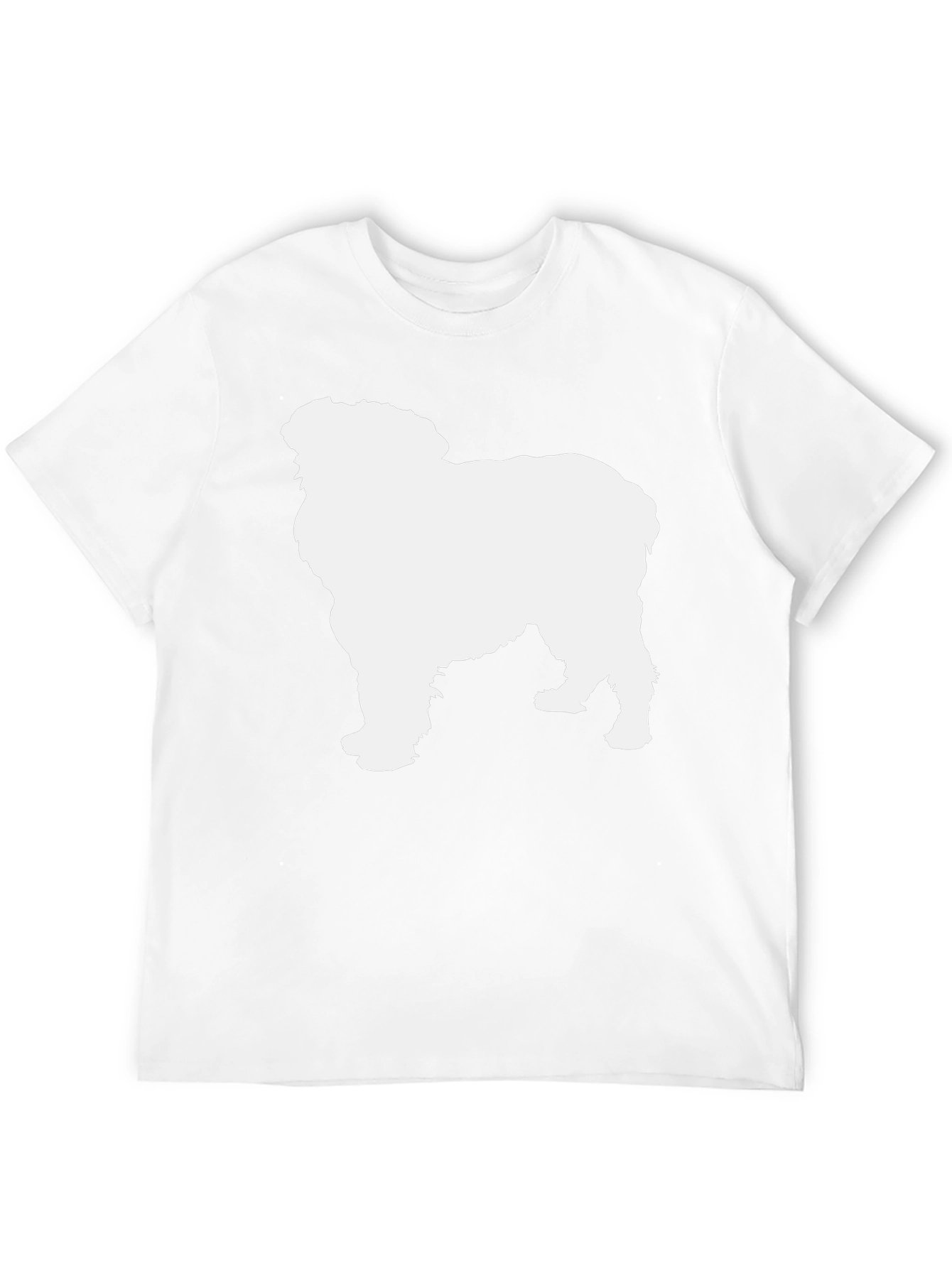 Dog Silhouette T-Shirt - Black Cotton Tee