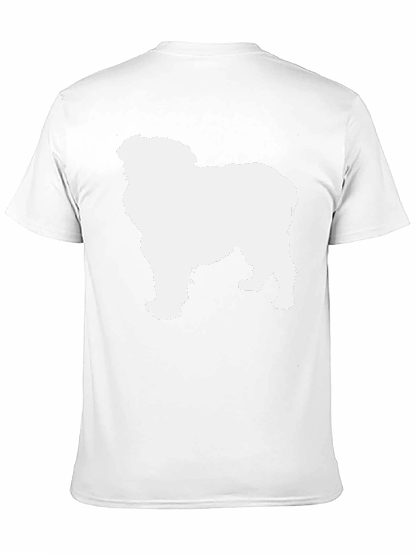 Dog Silhouette T-Shirt - Black Cotton Tee