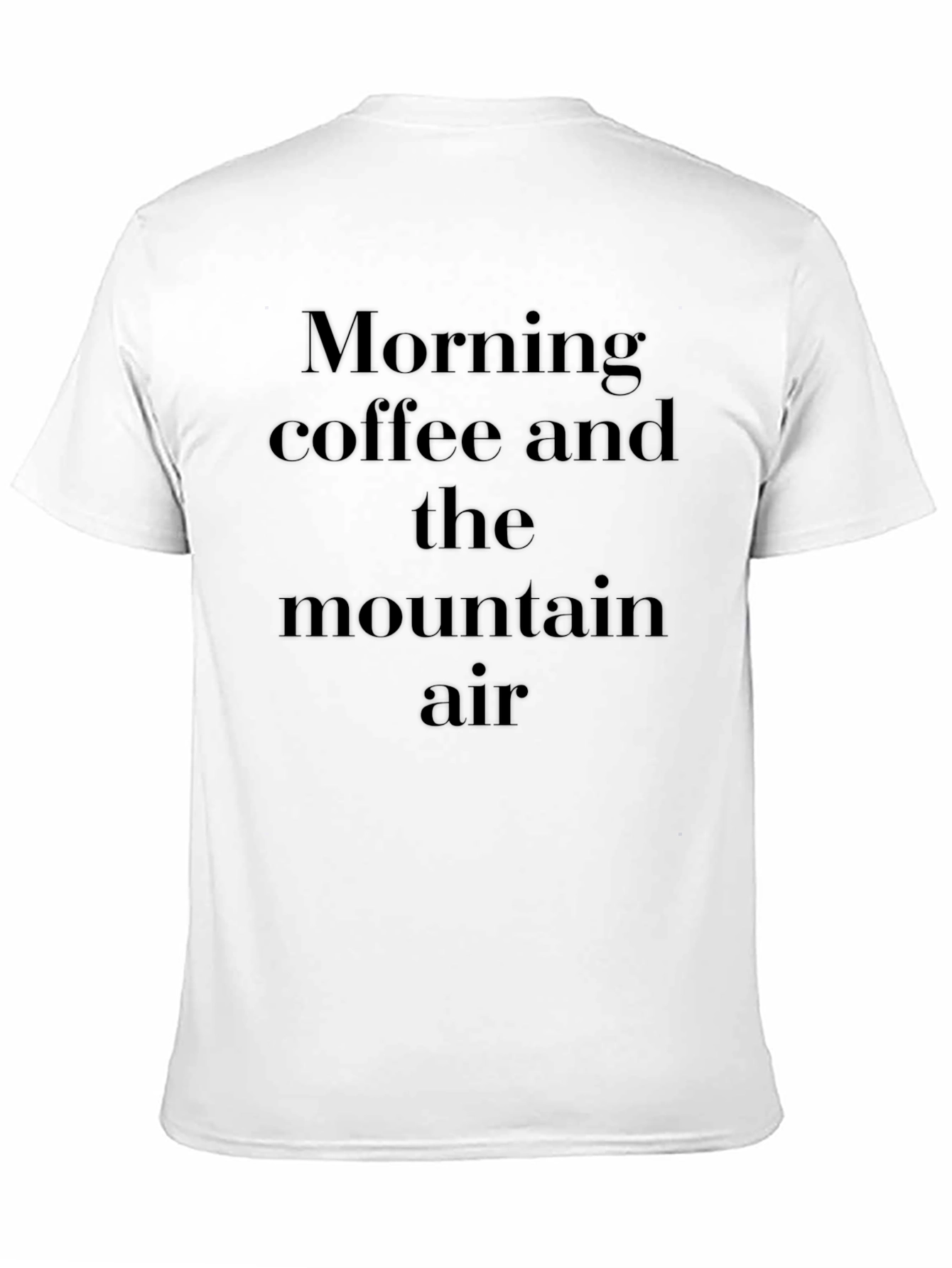 Morning Coffee Mountain Air Graphic Tee