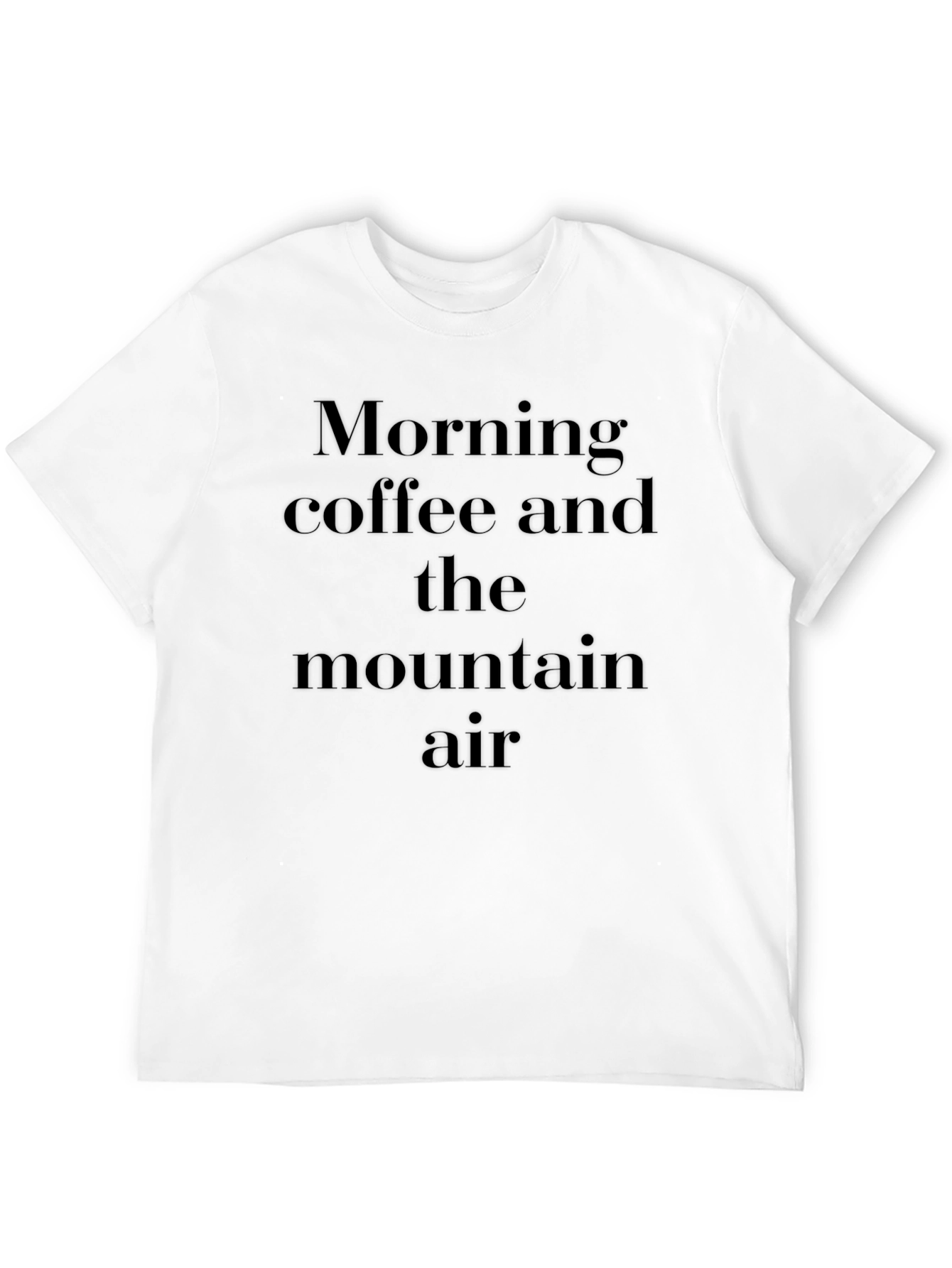 Morning Coffee Mountain Air Graphic Tee