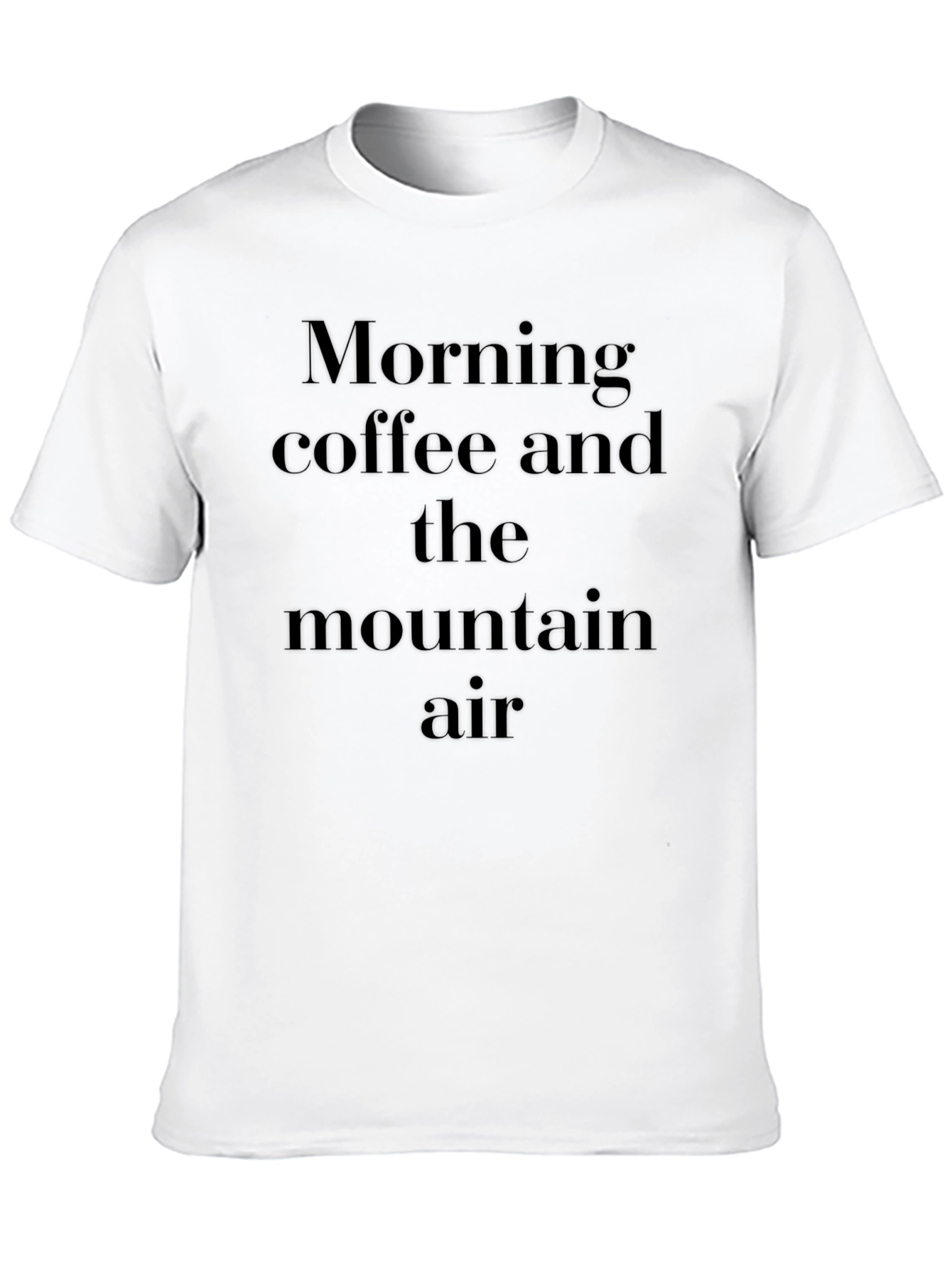 Morning Coffee Mountain Air Graphic Tee