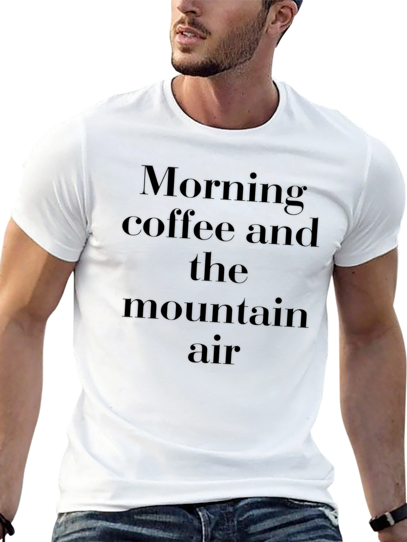 Morning Coffee Mountain Air Graphic Tee