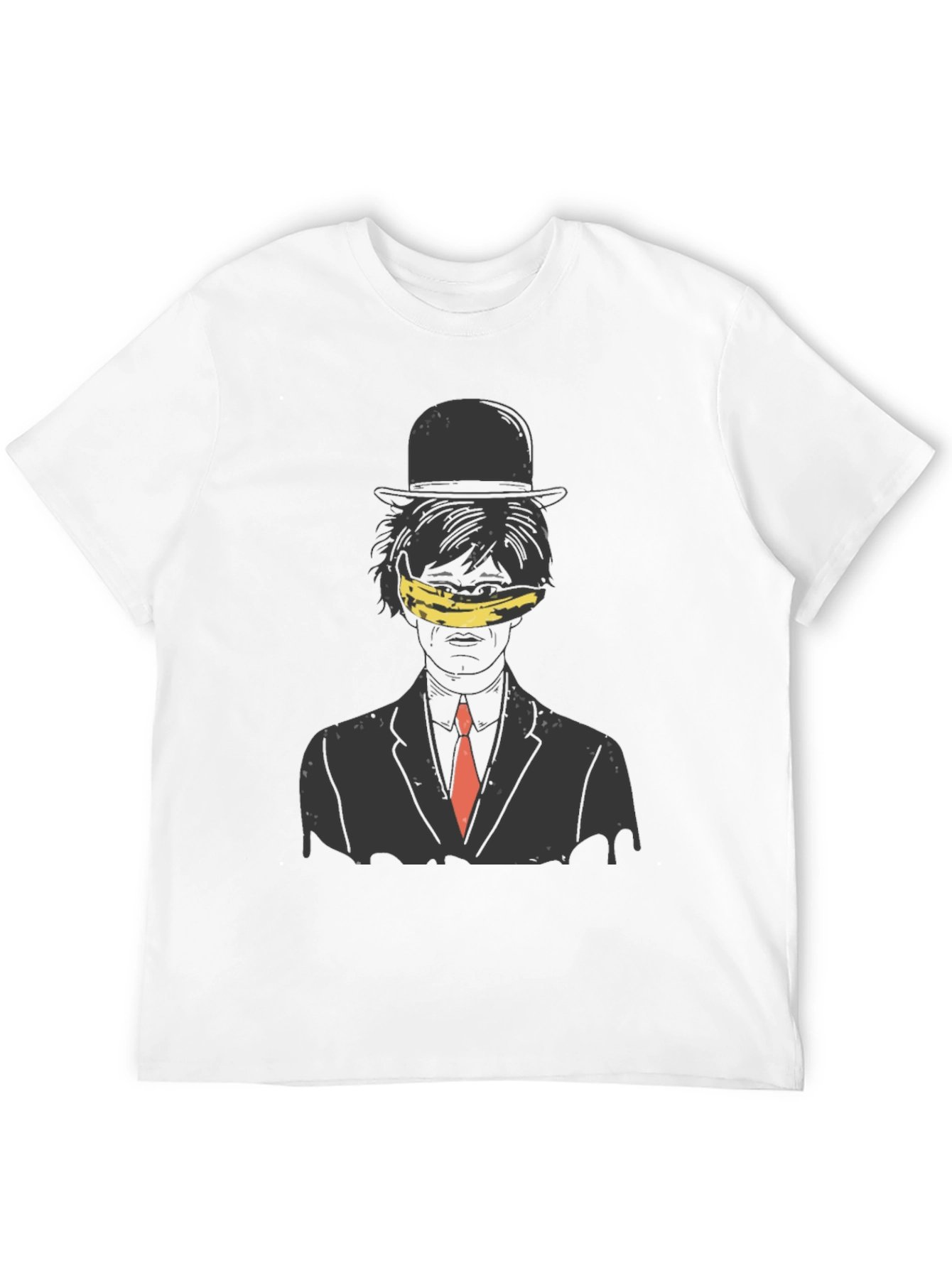 Artistic Banana Blinded Man Graphic Tee