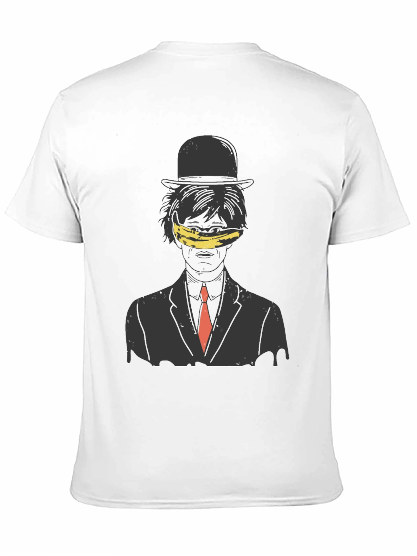 Artistic Banana Blinded Man Graphic Tee