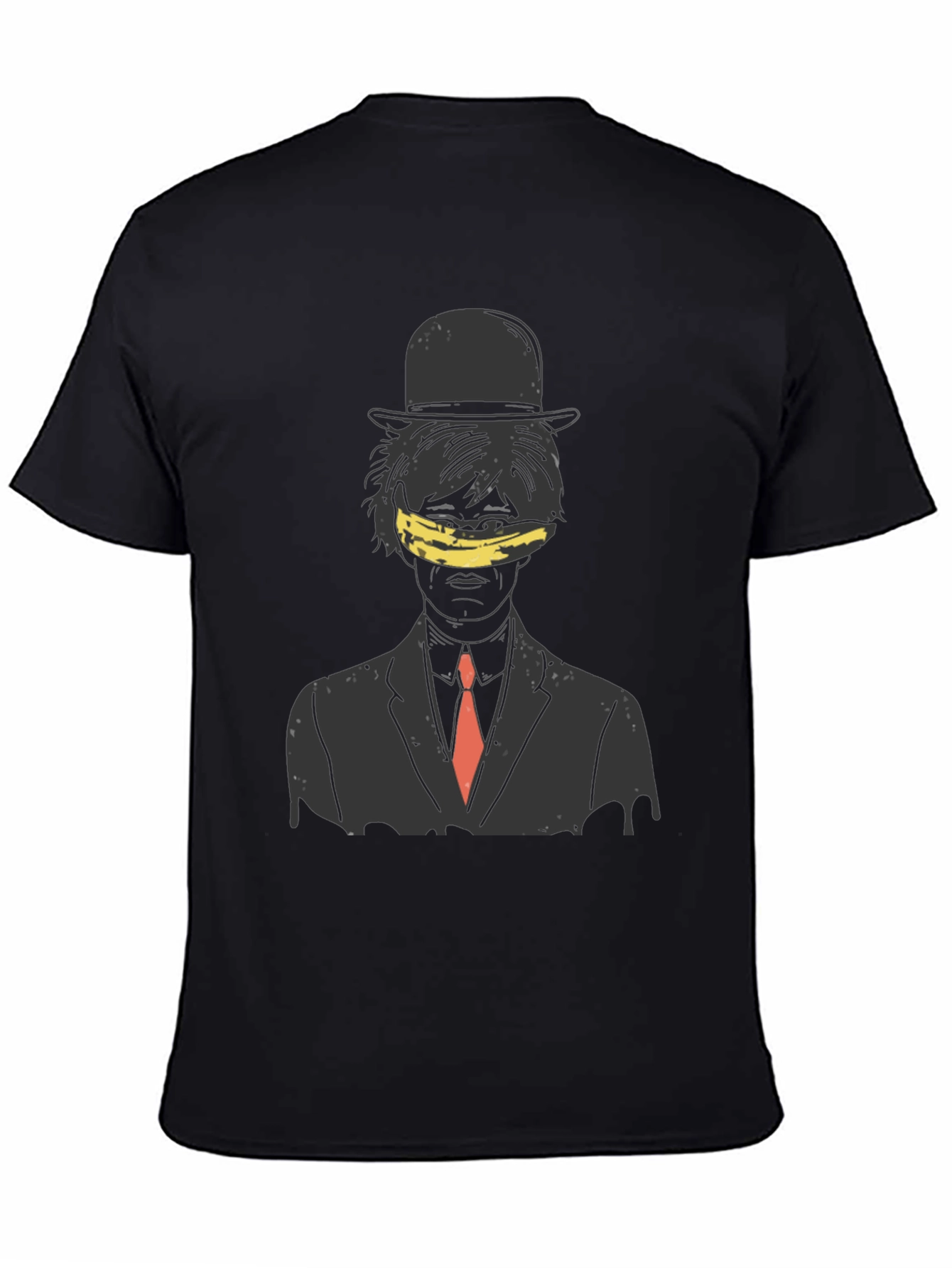 Artistic Banana Blinded Man Graphic Tee