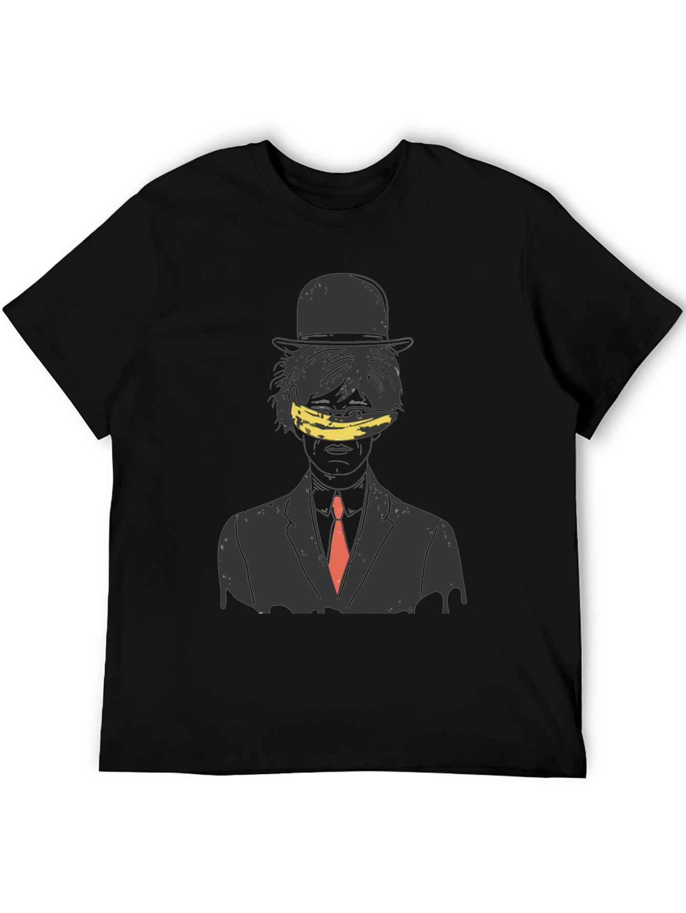 Artistic Banana Blinded Man Graphic Tee