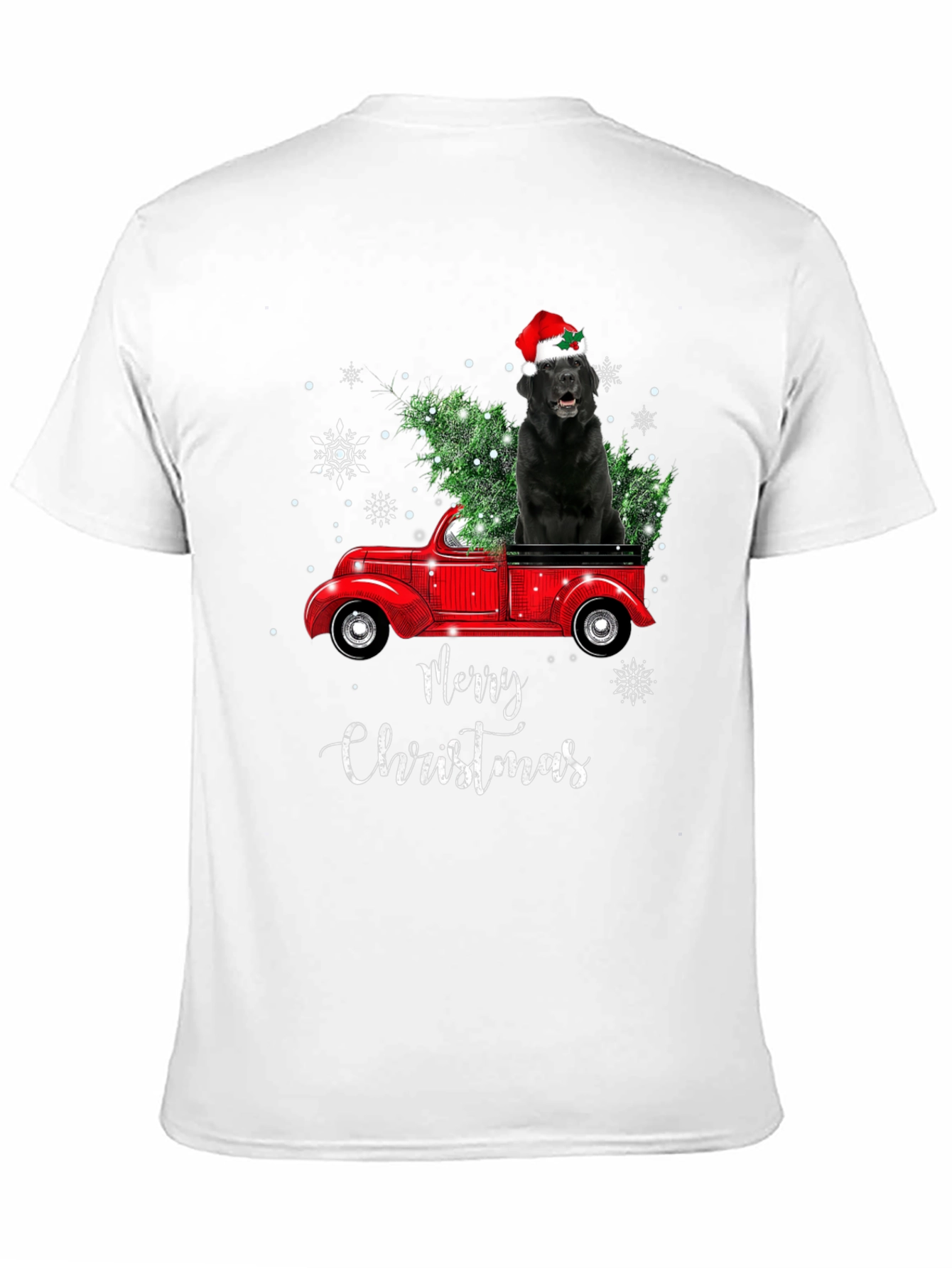 Christmas Dog Truck T-Shirt - Holiday Apparel
