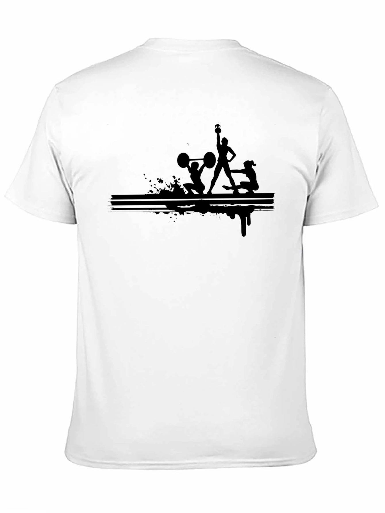 Black Fitness Graphic T-Shirt