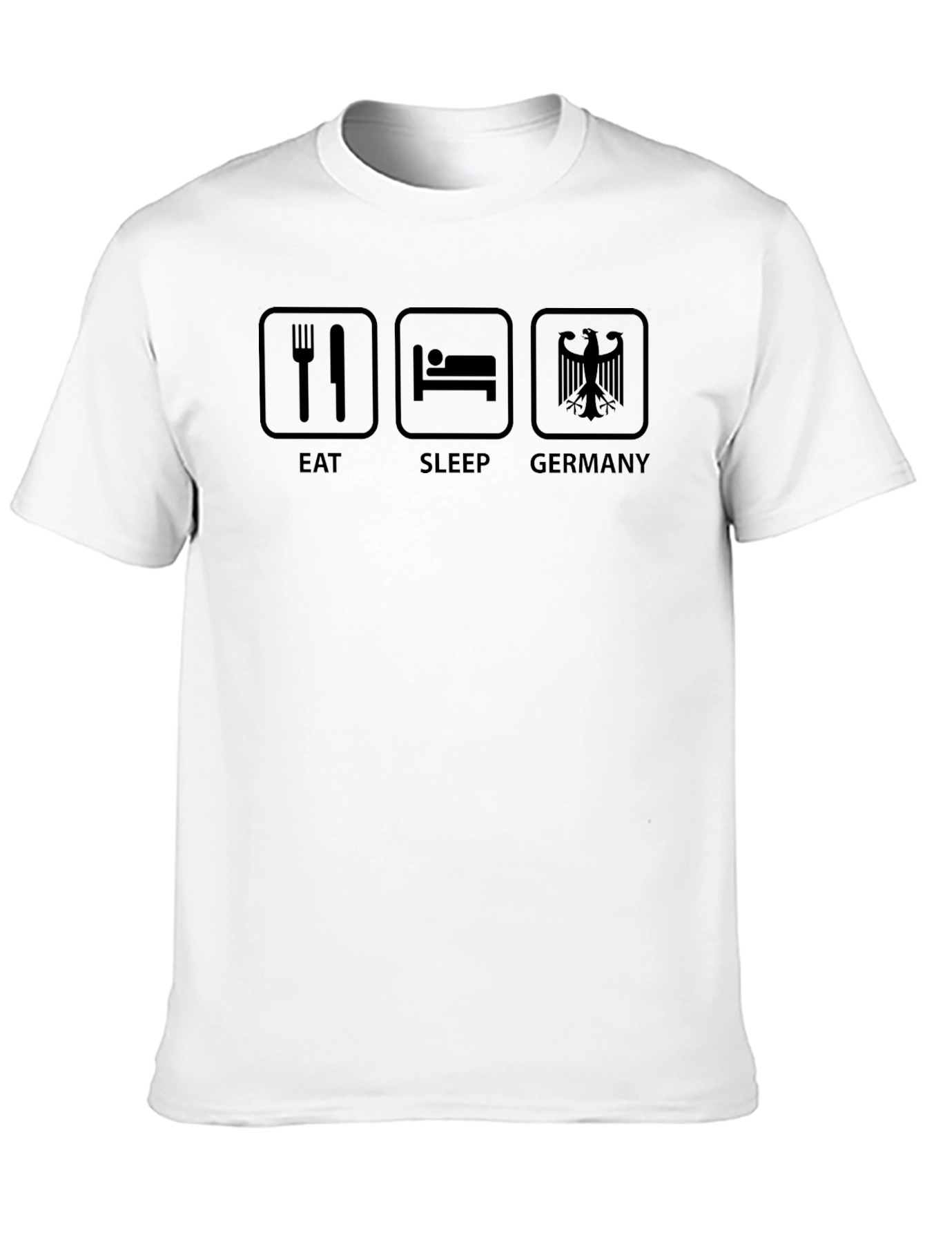 Eat Sleep Germany Black T-Shirt