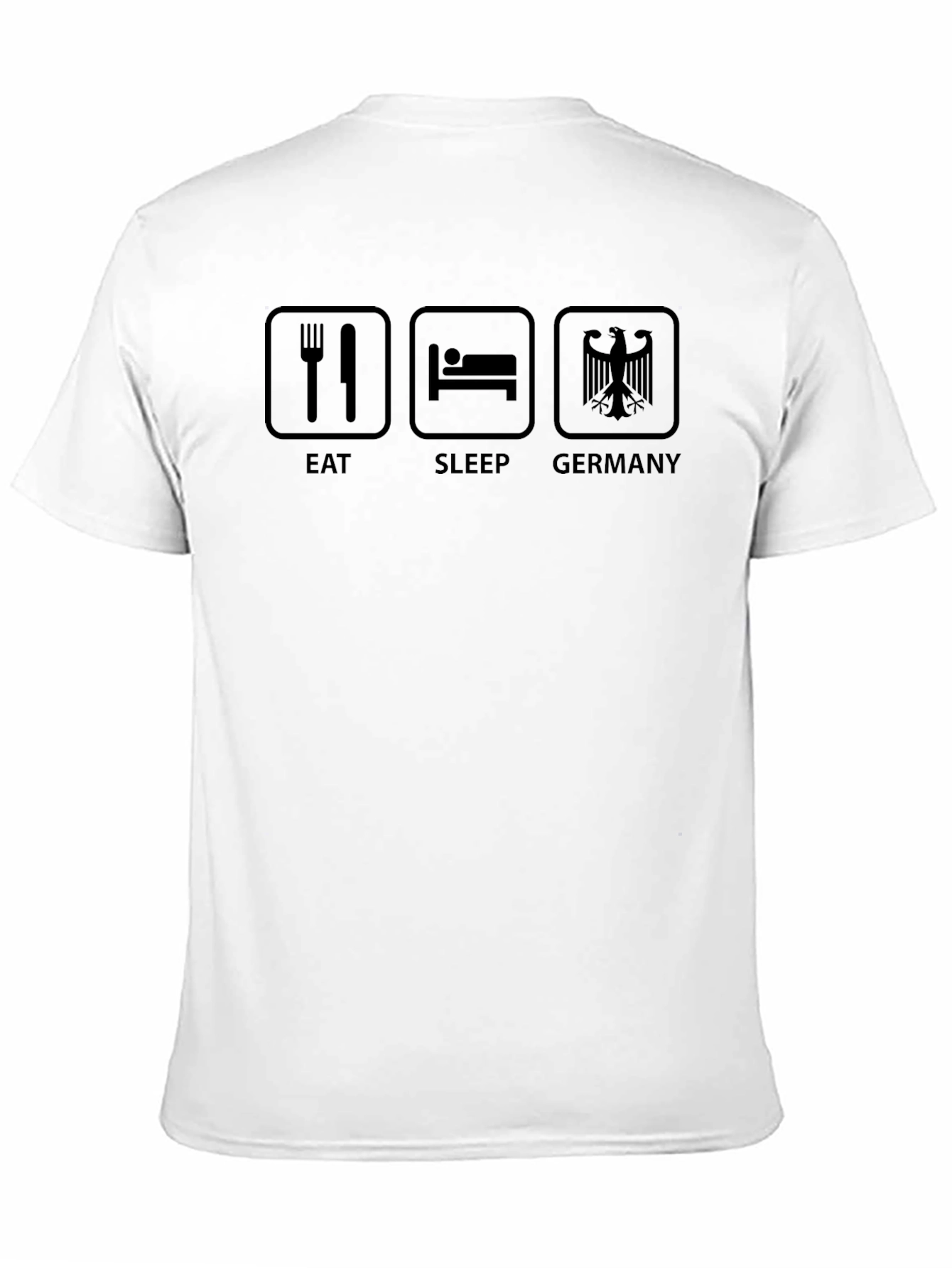 Eat Sleep Germany Black T-Shirt