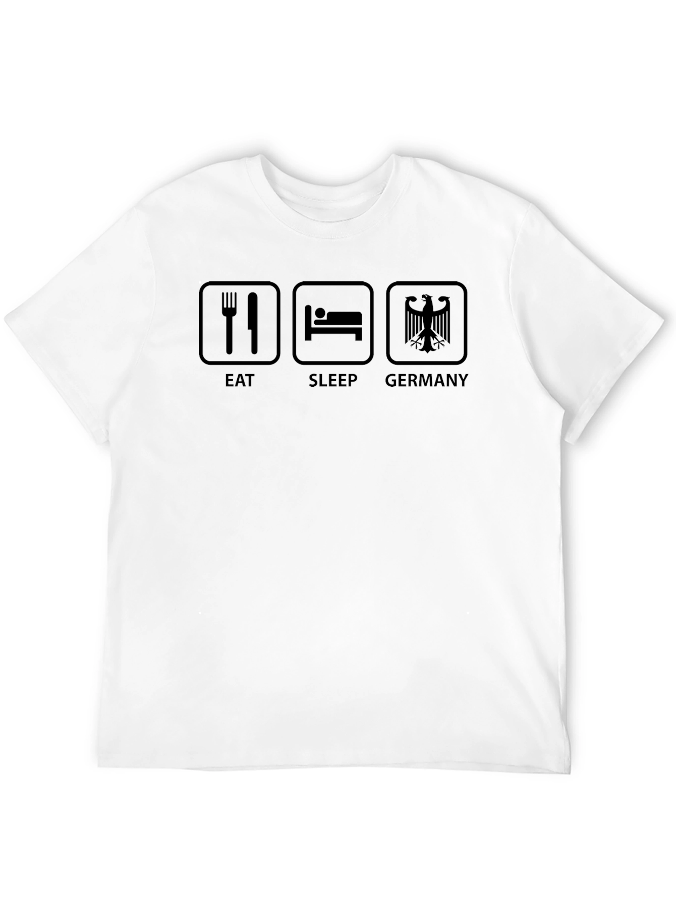 Eat Sleep Germany Black T-Shirt