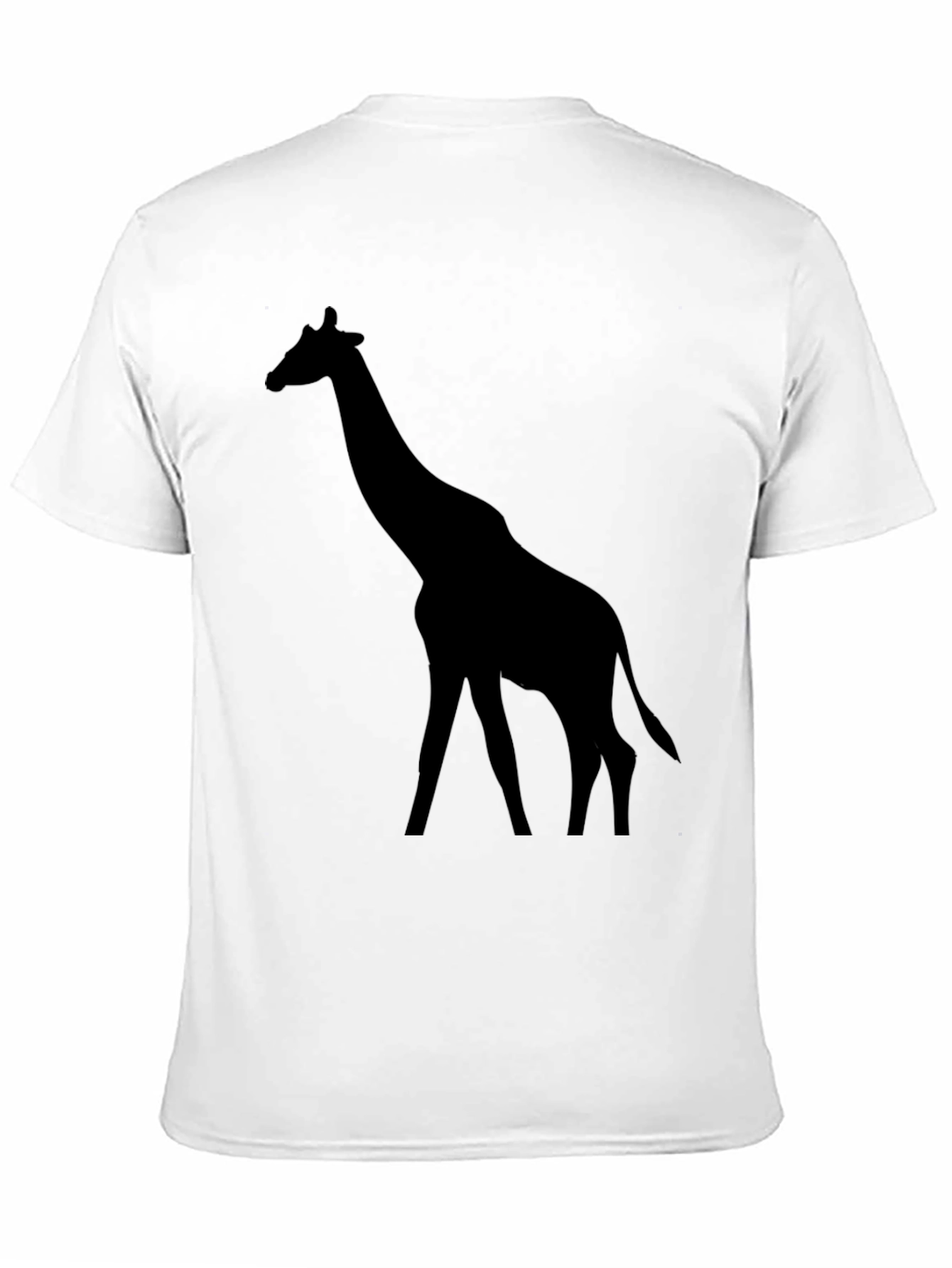 Black Giraffe Silhouette Graphic Tee