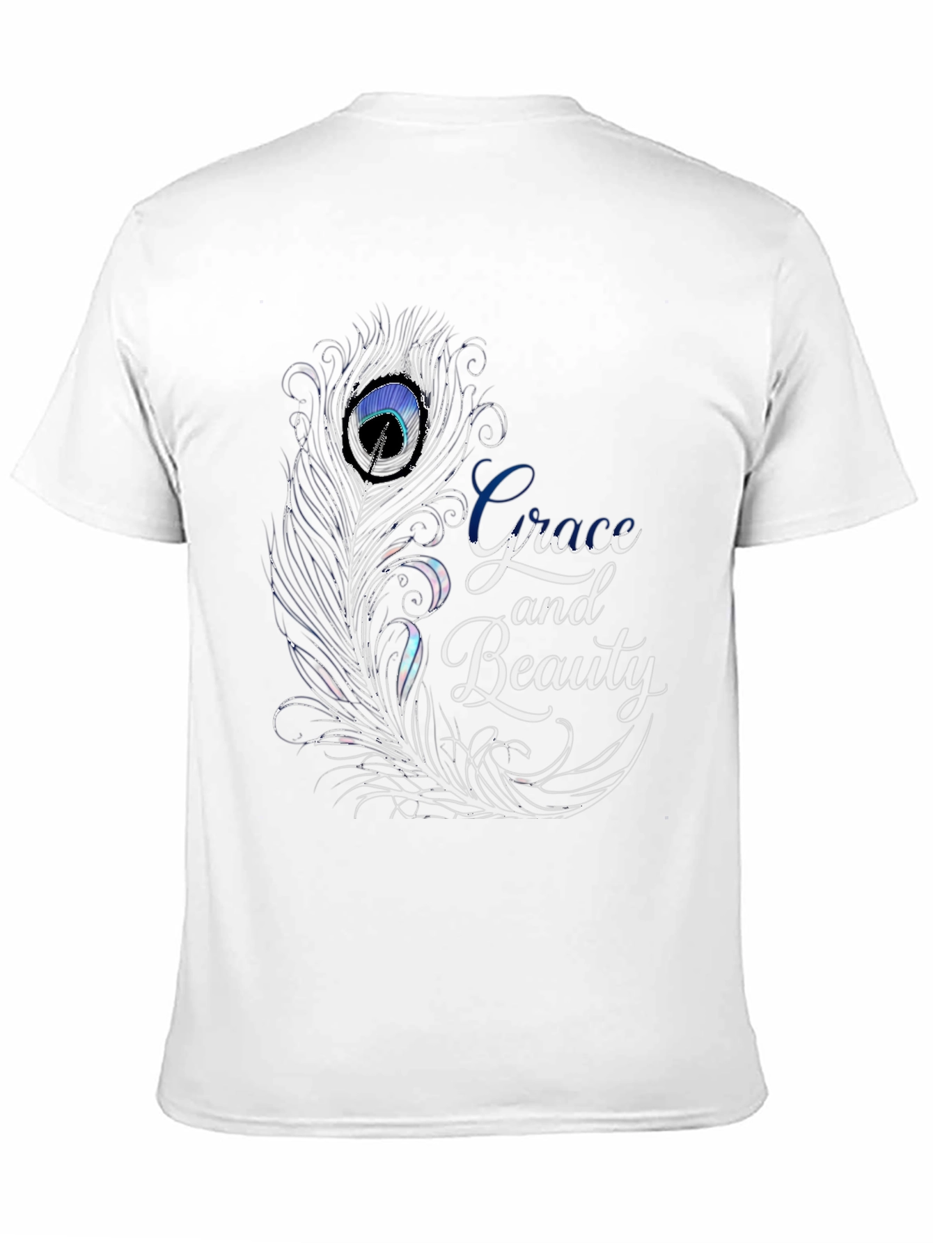Grace and Beauty Feather Graphic T-Shirt