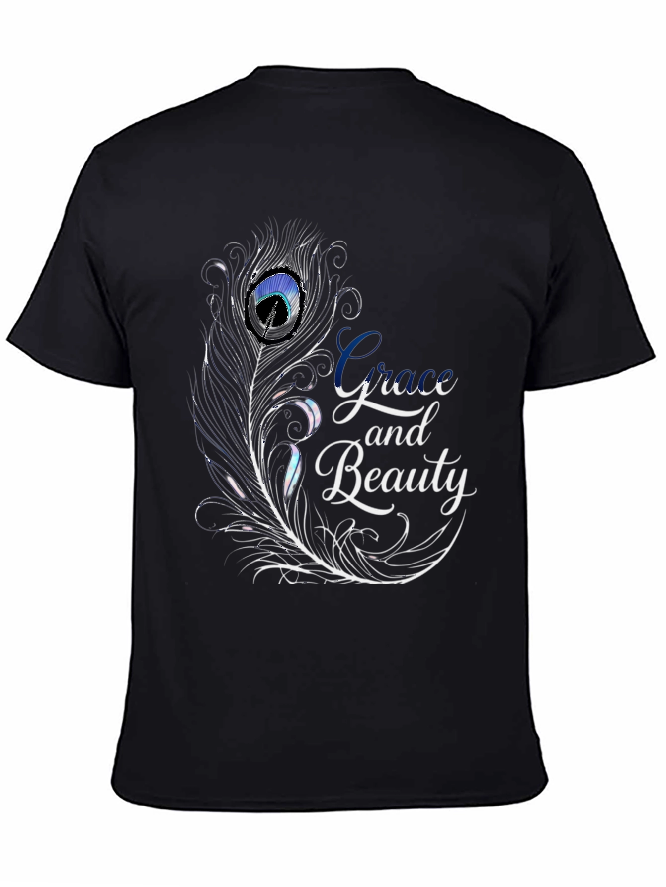 Grace and Beauty Feather Graphic T-Shirt