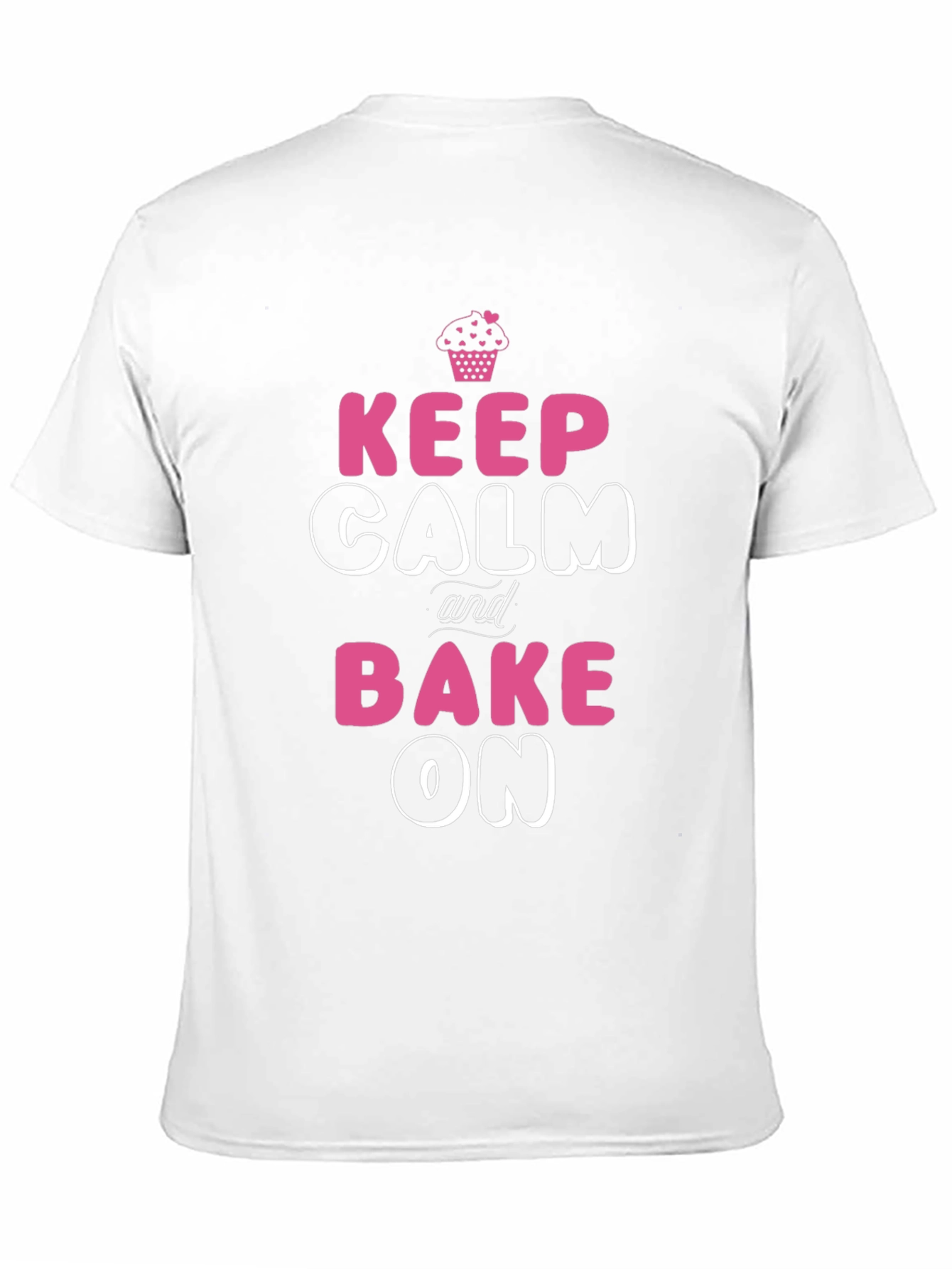 Keep Calm and Bake On Black Graphic T-Shirt