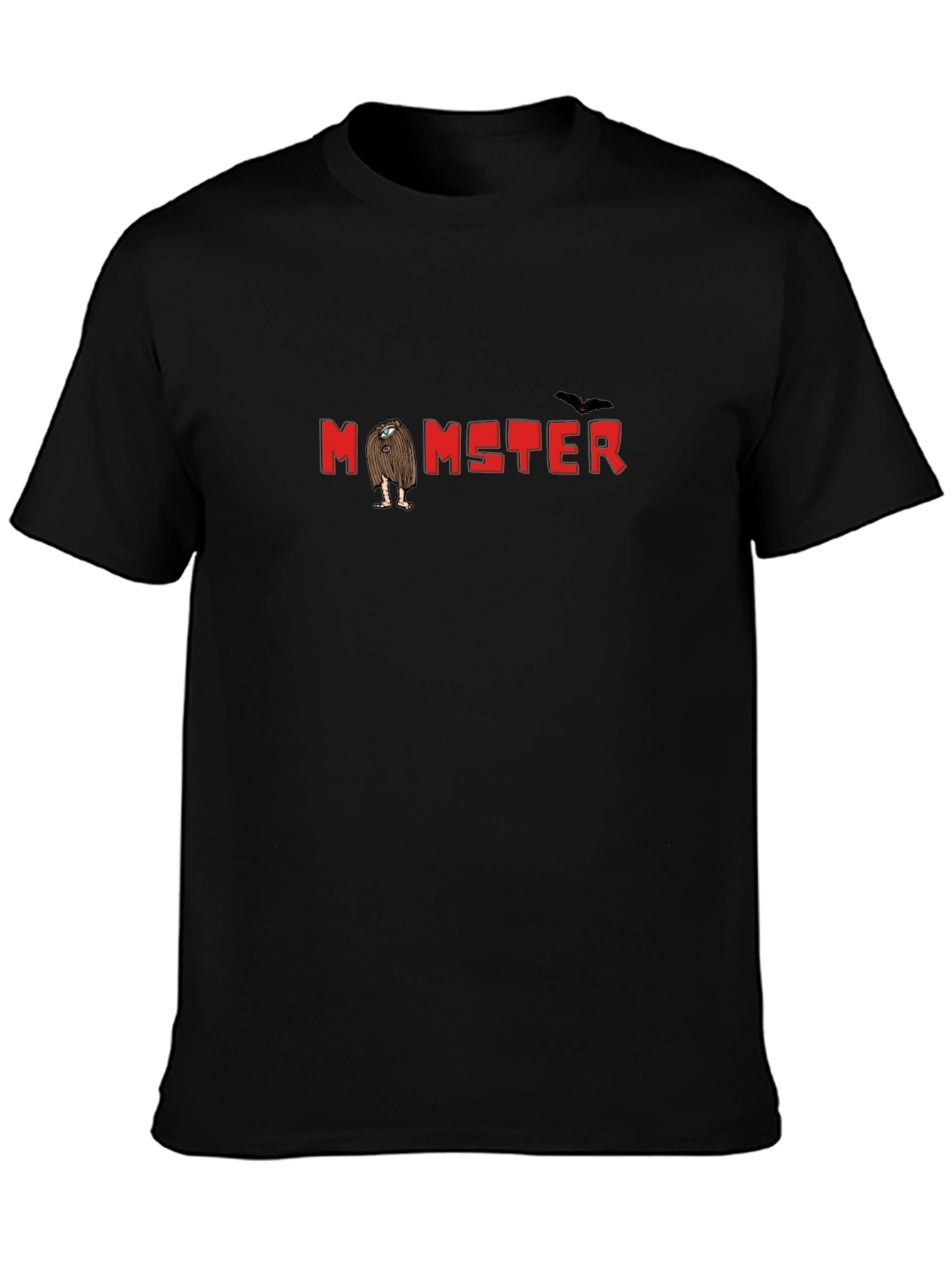 Monster Graphic Print Tee - Funny Halloween Shirt
