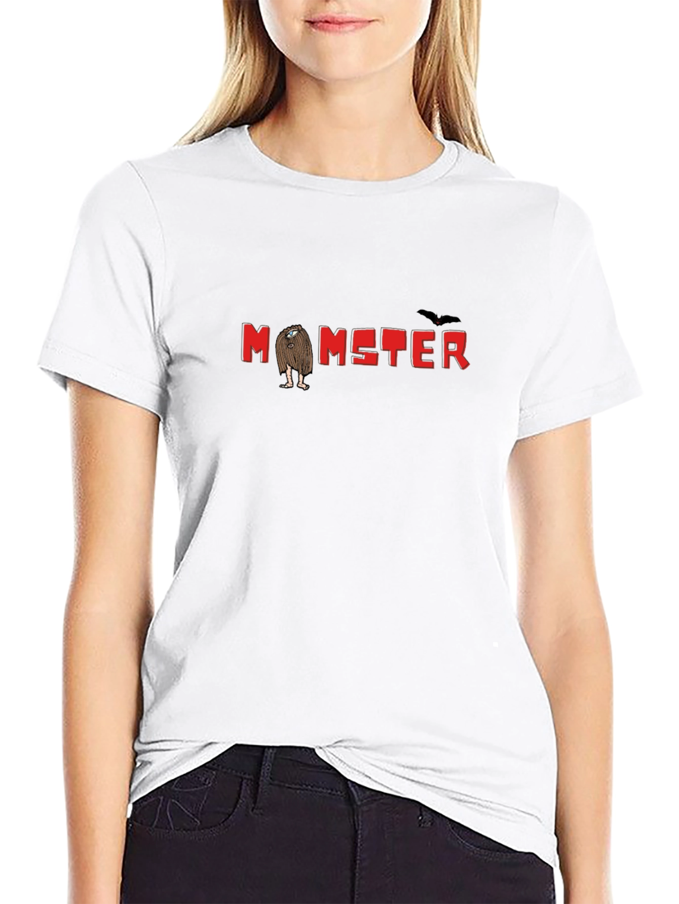 Monster Graphic Print Tee - Funny Halloween Shirt