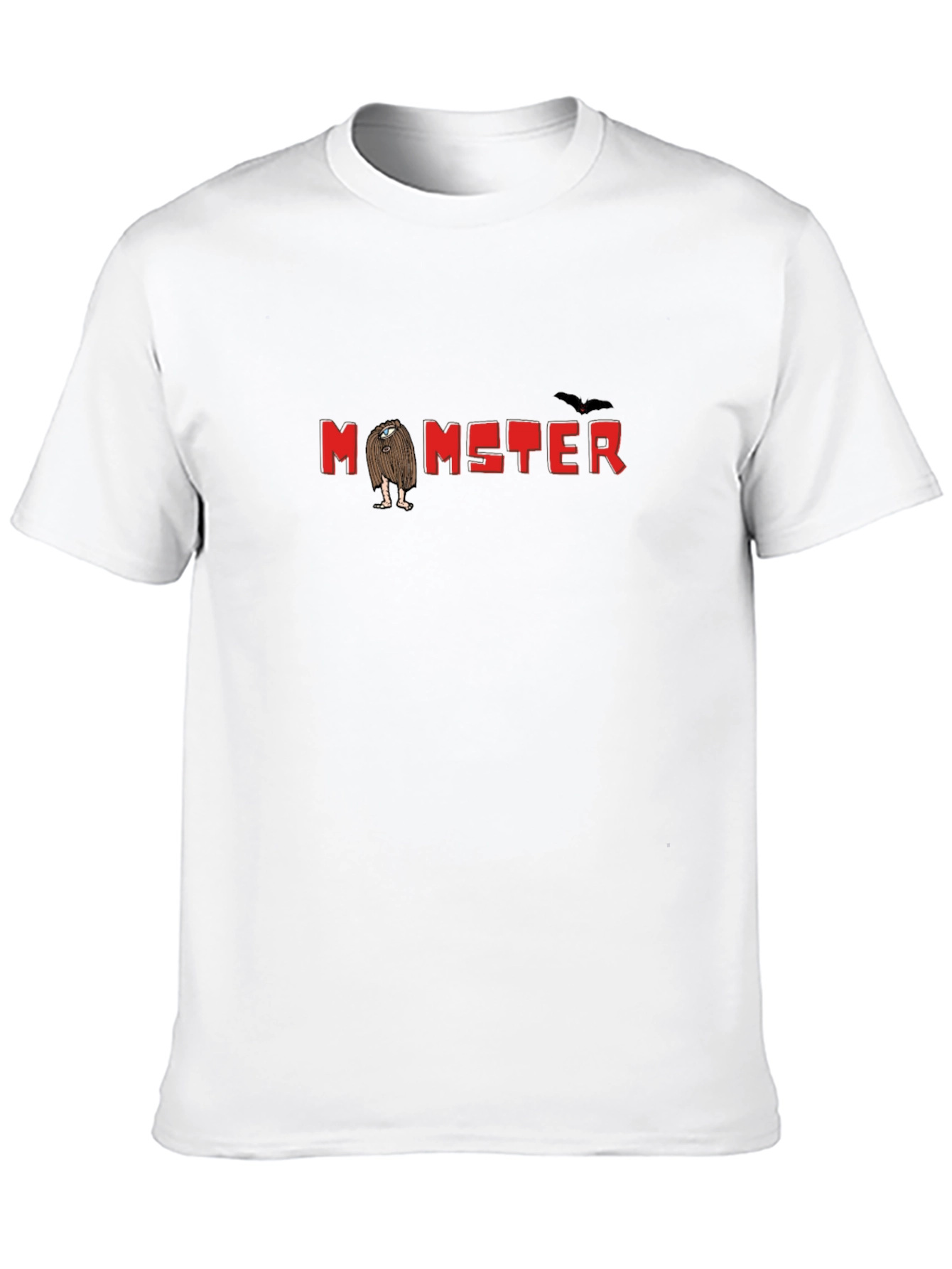 Monster Graphic Print Tee - Funny Halloween Shirt