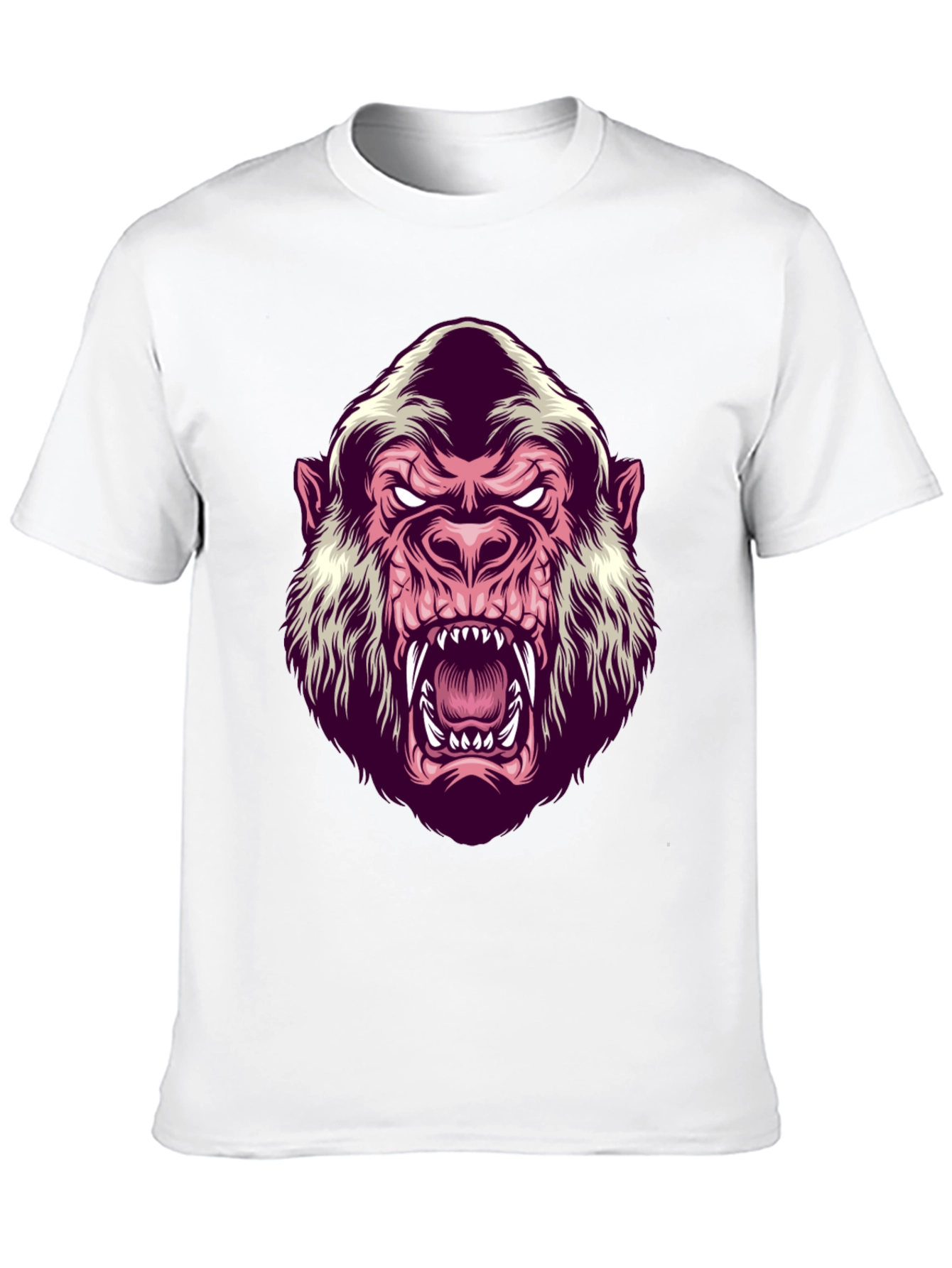 Mens Black Gorilla Graphic T-Shirt