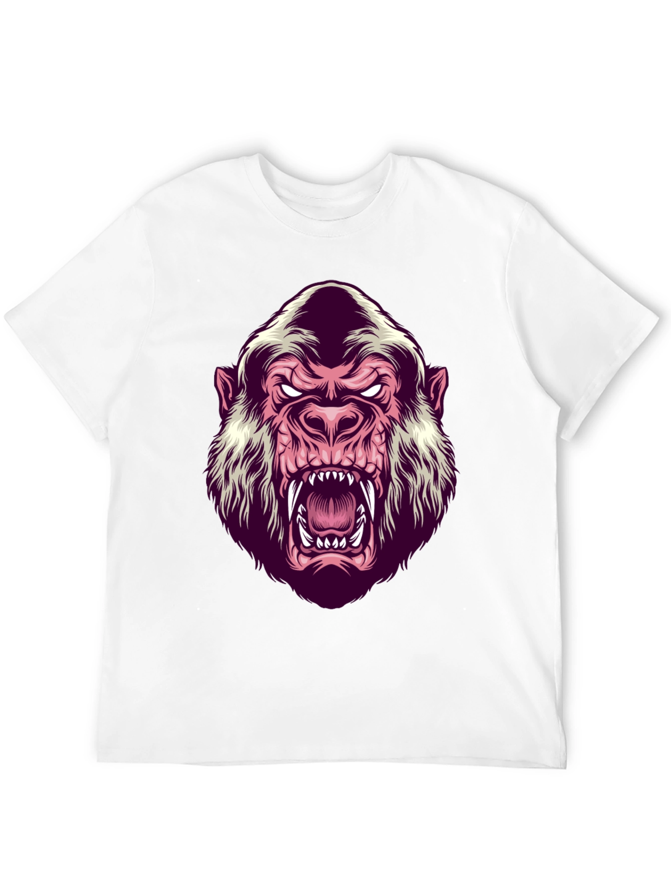 Mens Black Gorilla Graphic T-Shirt