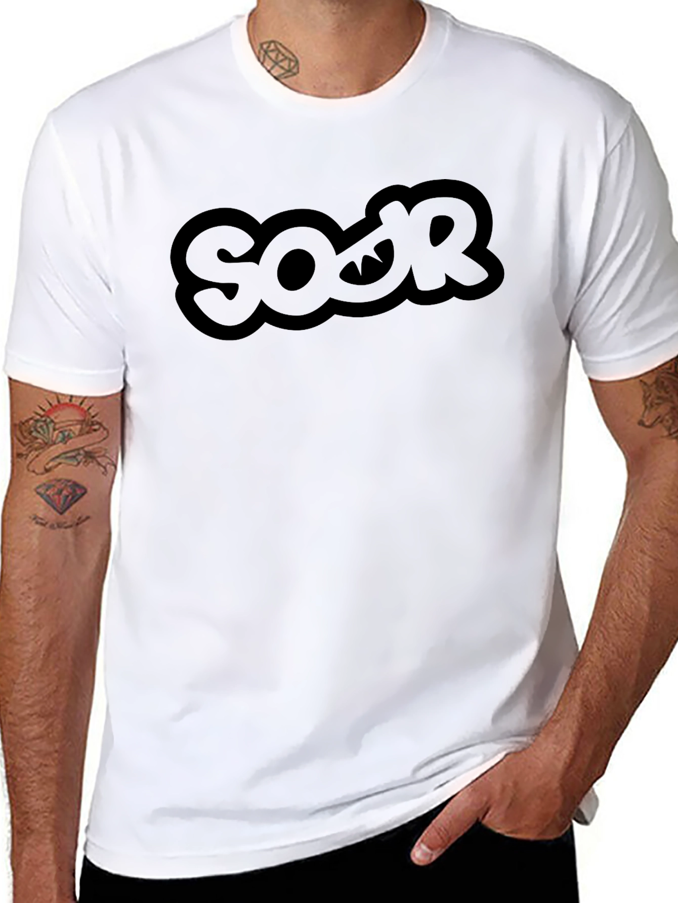 Black SOOR Graphic Tee - Mens Casual Style