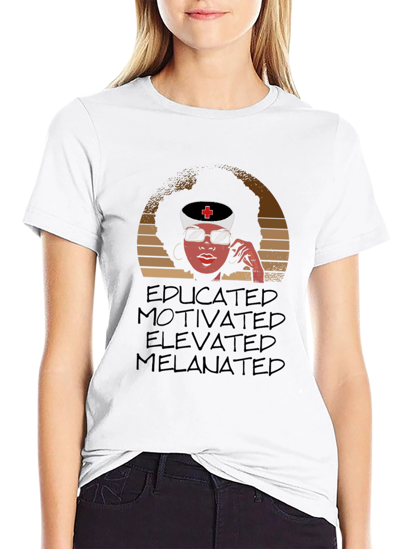 Educated Melanin Nurse T-Shirt