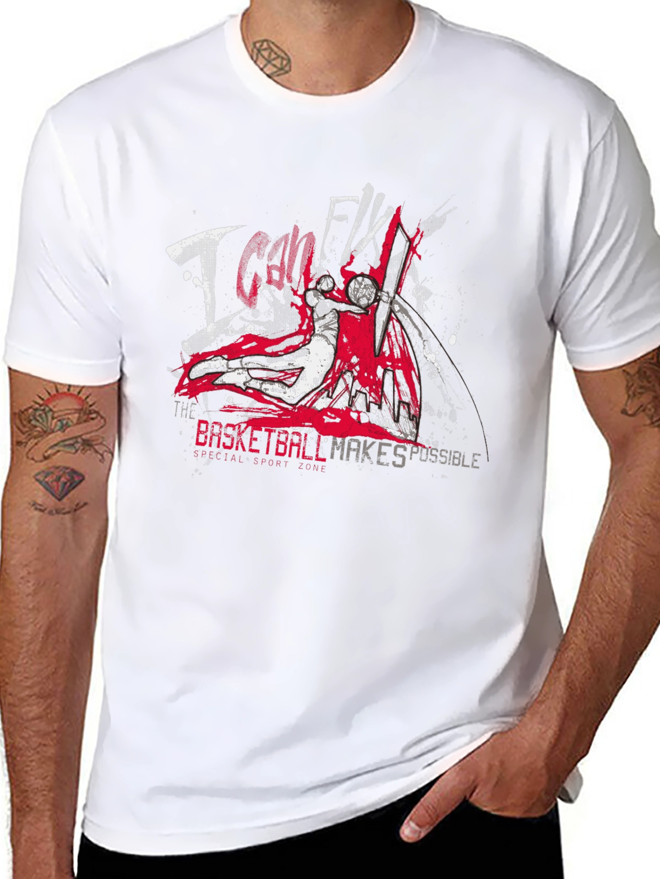I Can Fly Basketball Graphic Tee