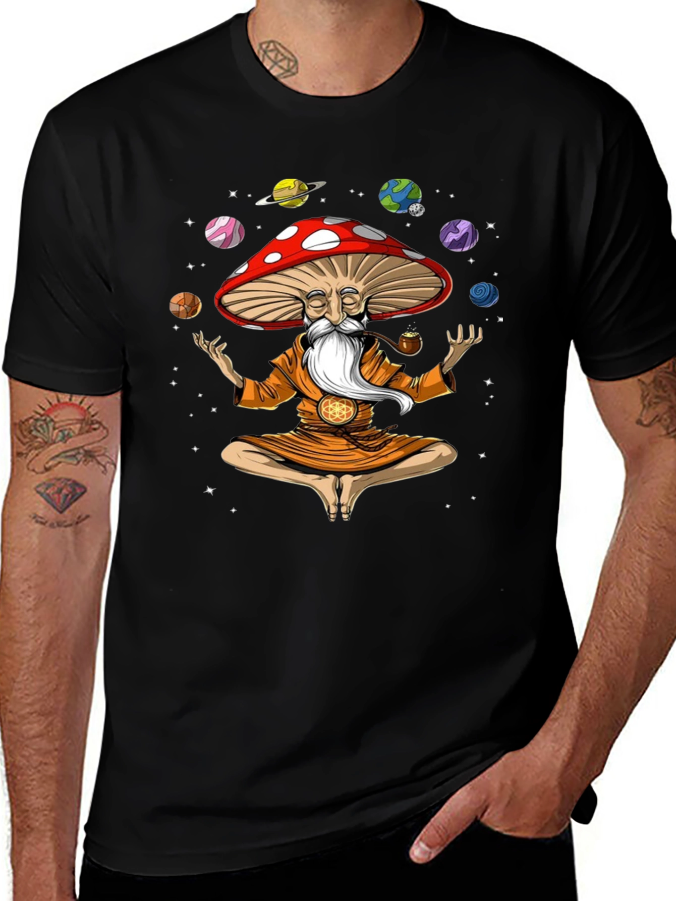 Mushroom Zen T-Shirt - Cosmic Yogi Graphic Tee