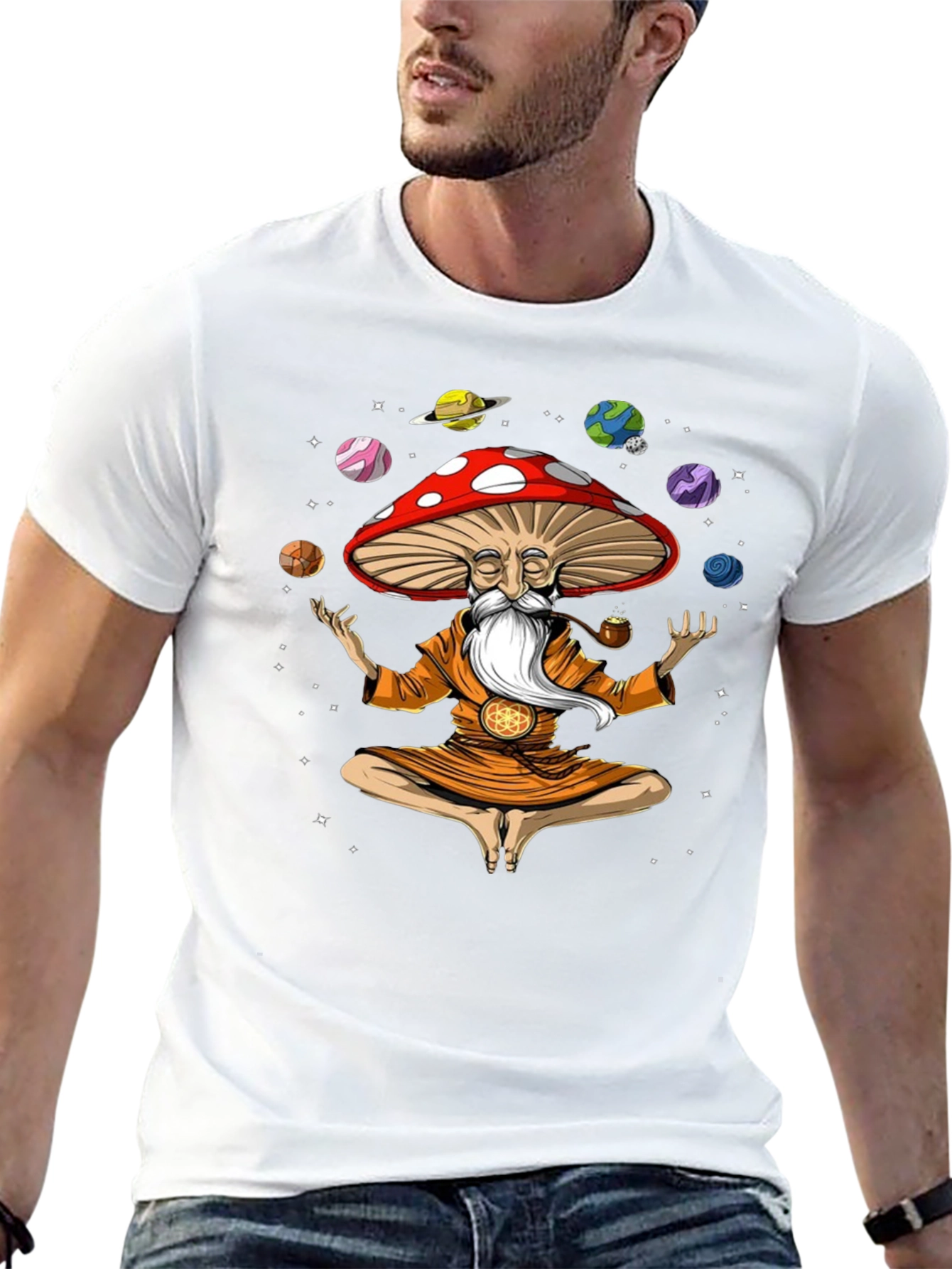 Mushroom Zen T-Shirt - Cosmic Yogi Graphic Tee