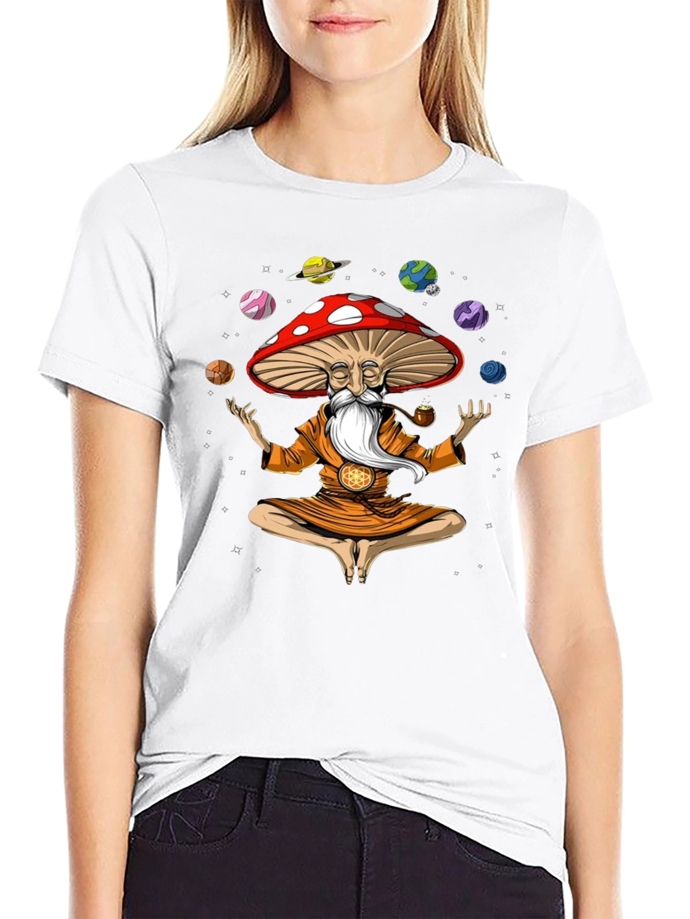 Mushroom Zen T-Shirt - Cosmic Yogi Graphic Tee