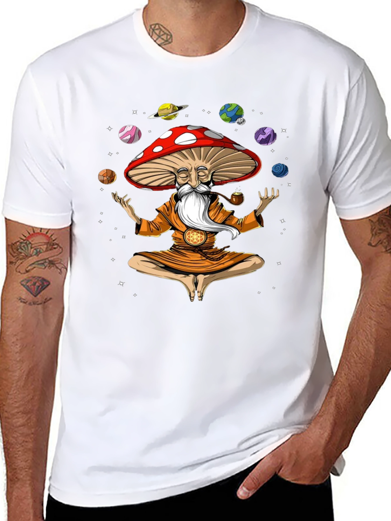 Mushroom Zen T-Shirt - Cosmic Yogi Graphic Tee