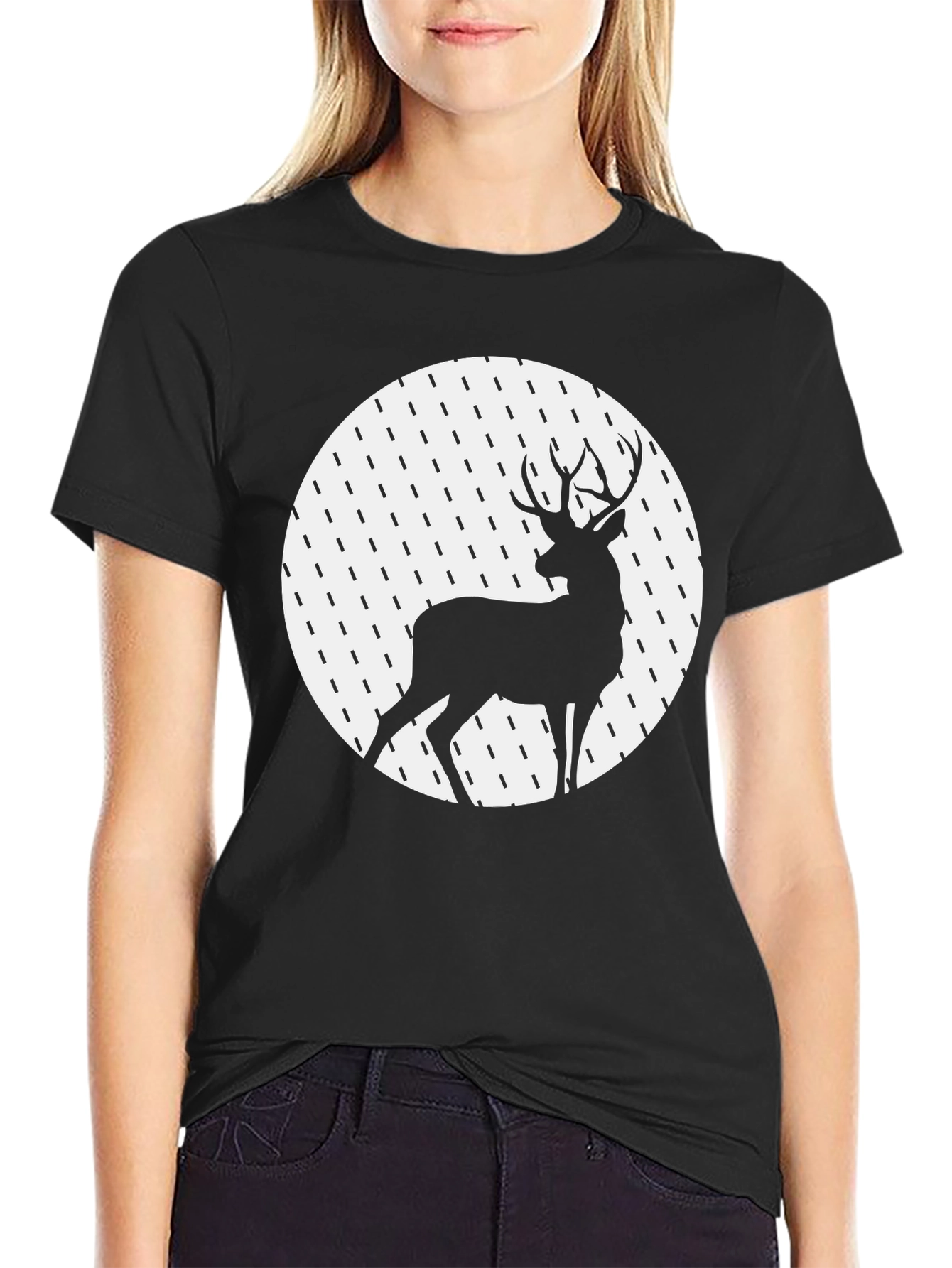 Deer Silhouette Graphic Tee