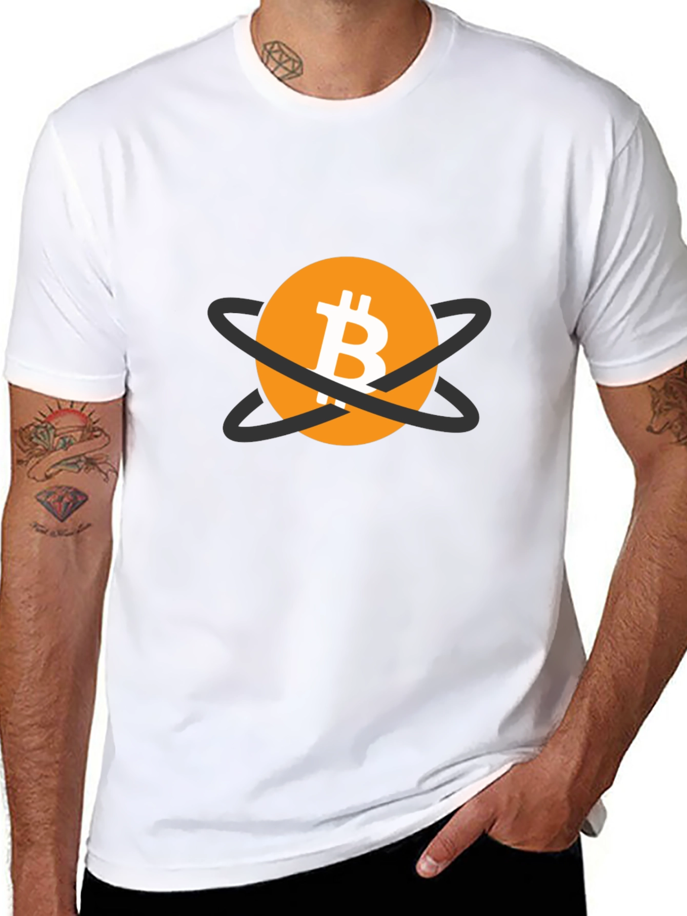 Bitcoin Atom T-Shirt - Crypto Fan Apparel