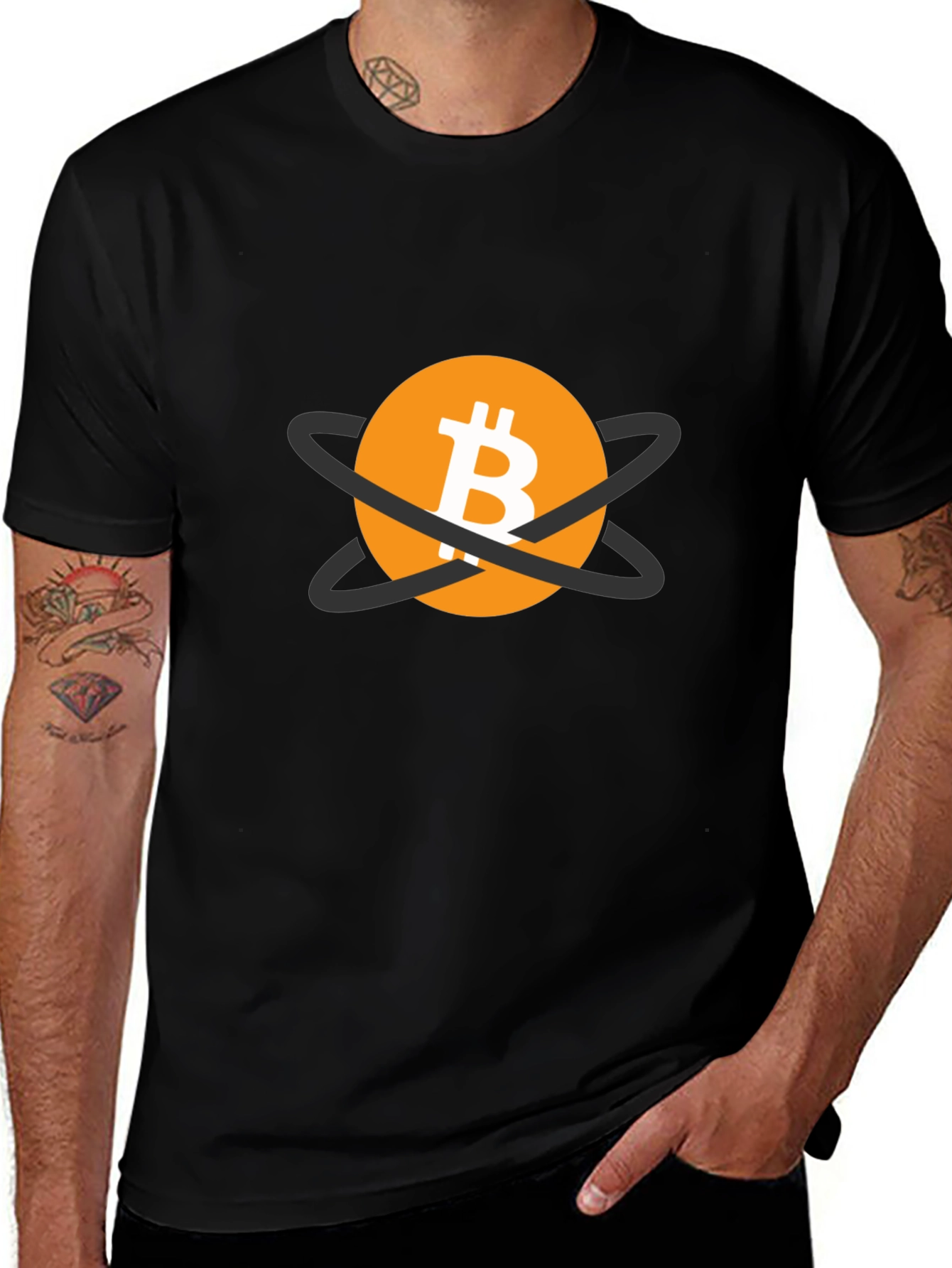 Bitcoin Atom T-Shirt - Crypto Fan Apparel