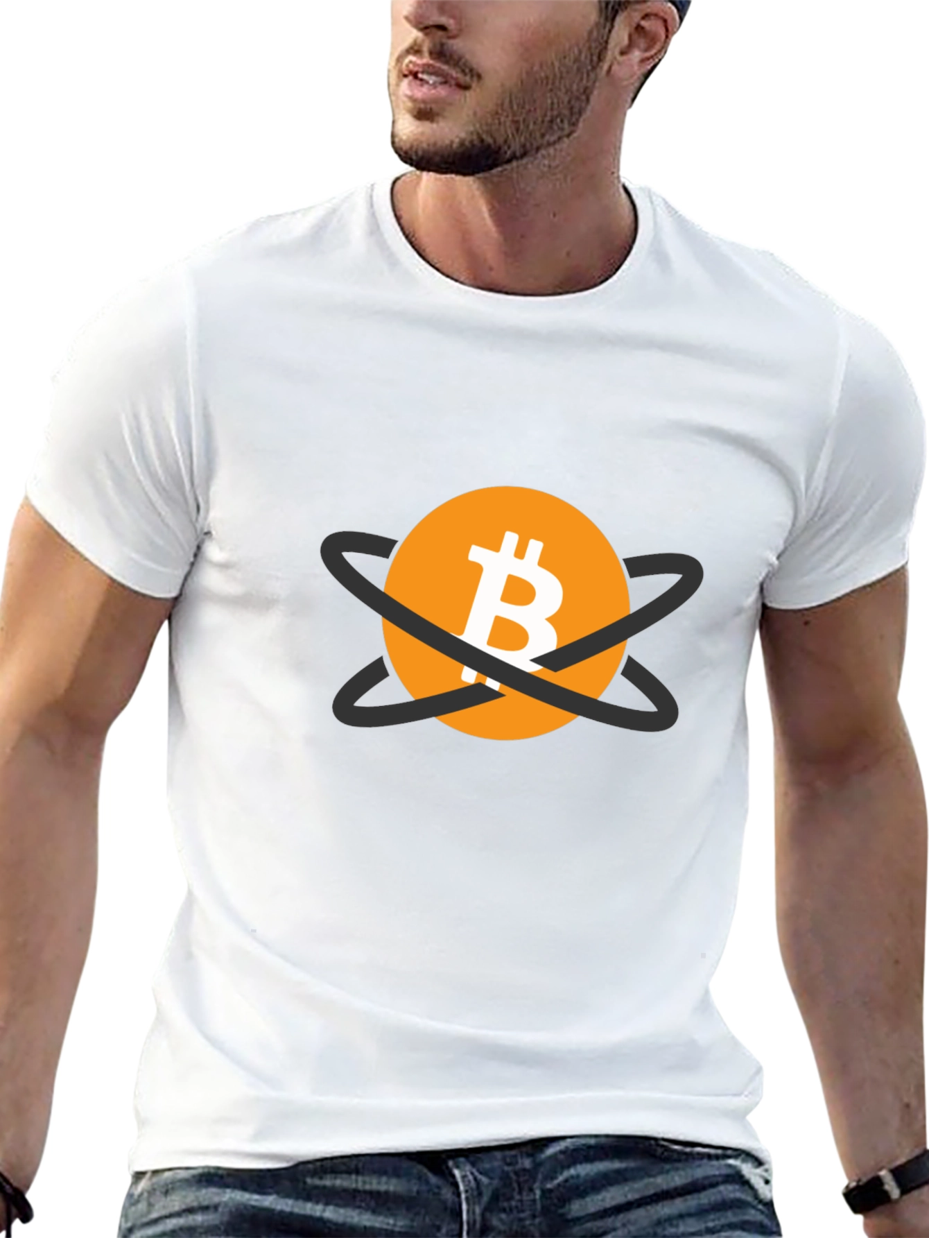 Bitcoin Atom T-Shirt - Crypto Fan Apparel