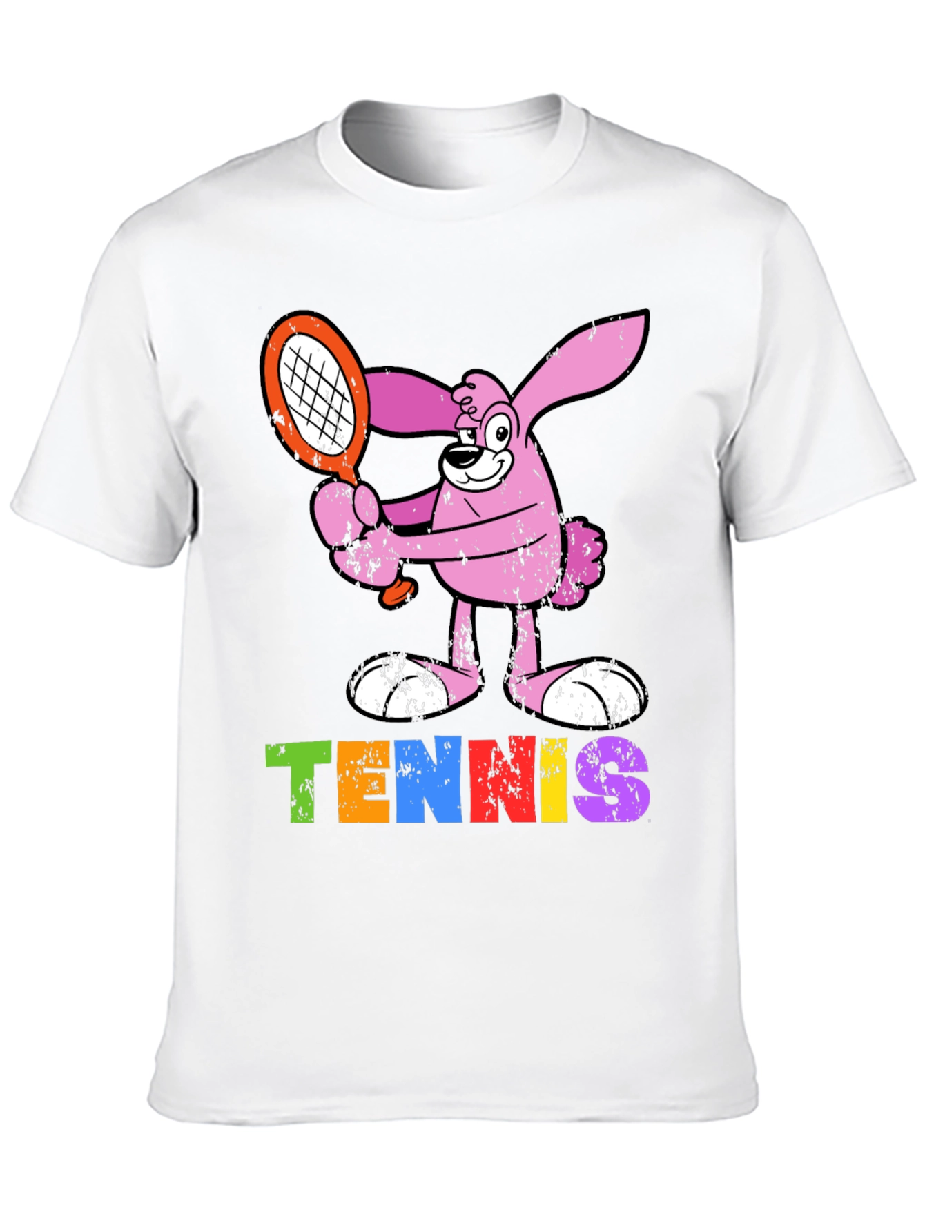 Tennis Bunny T-Shirt - Fun Sports Tee