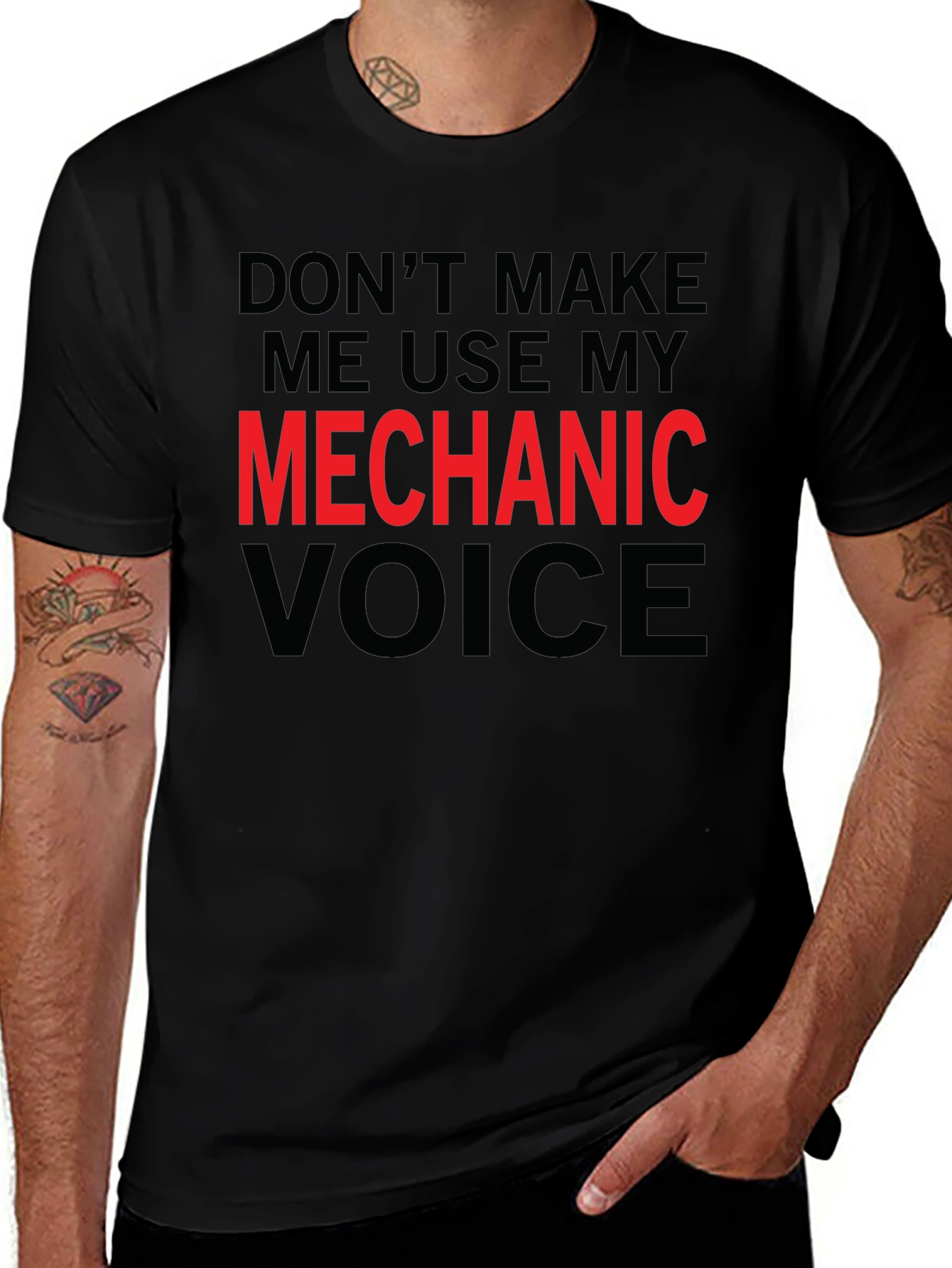 Mechanic Voice T-Shirt - Funny Warning Tee