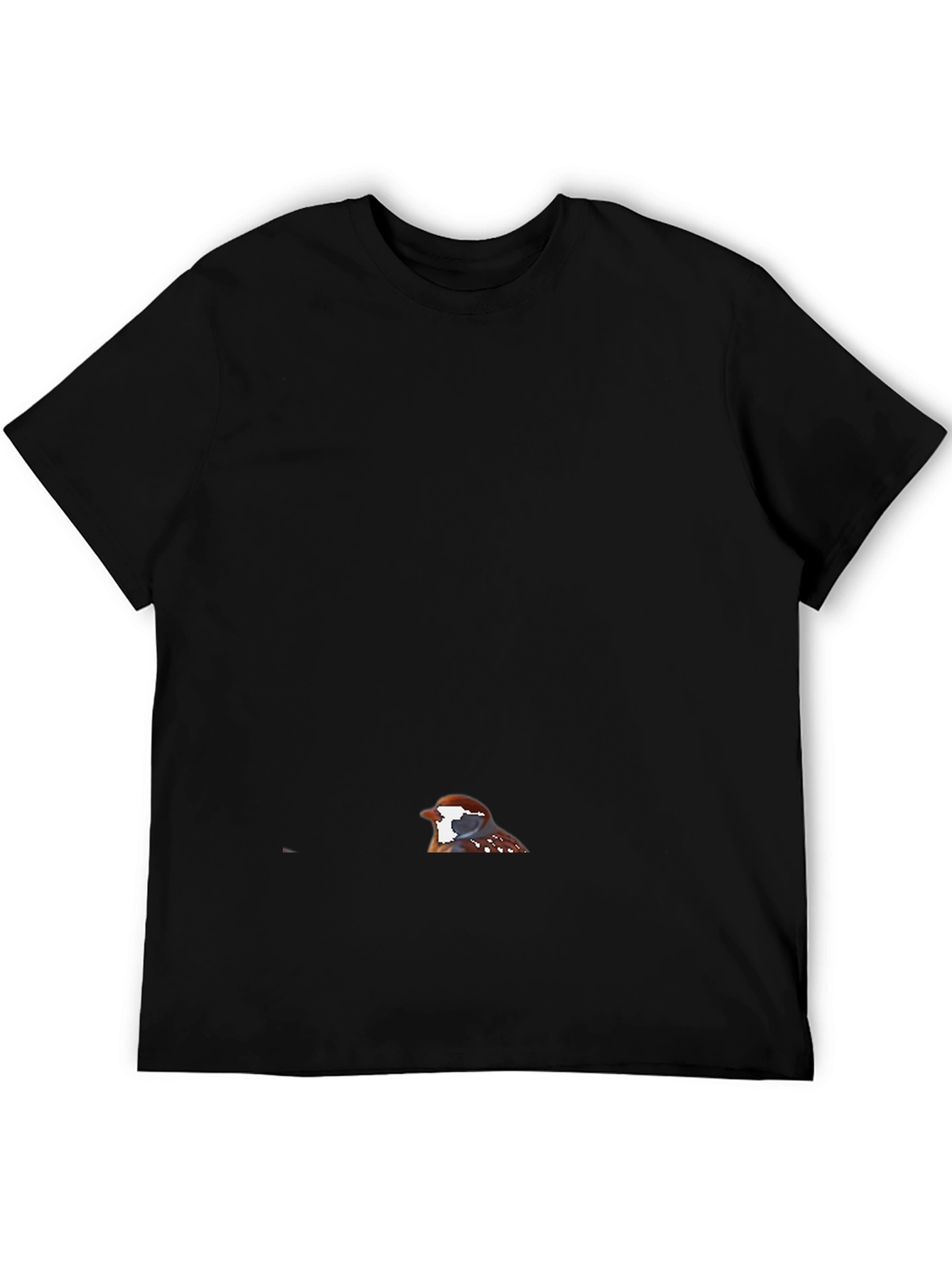 Mens Black Bird Graphic Tee