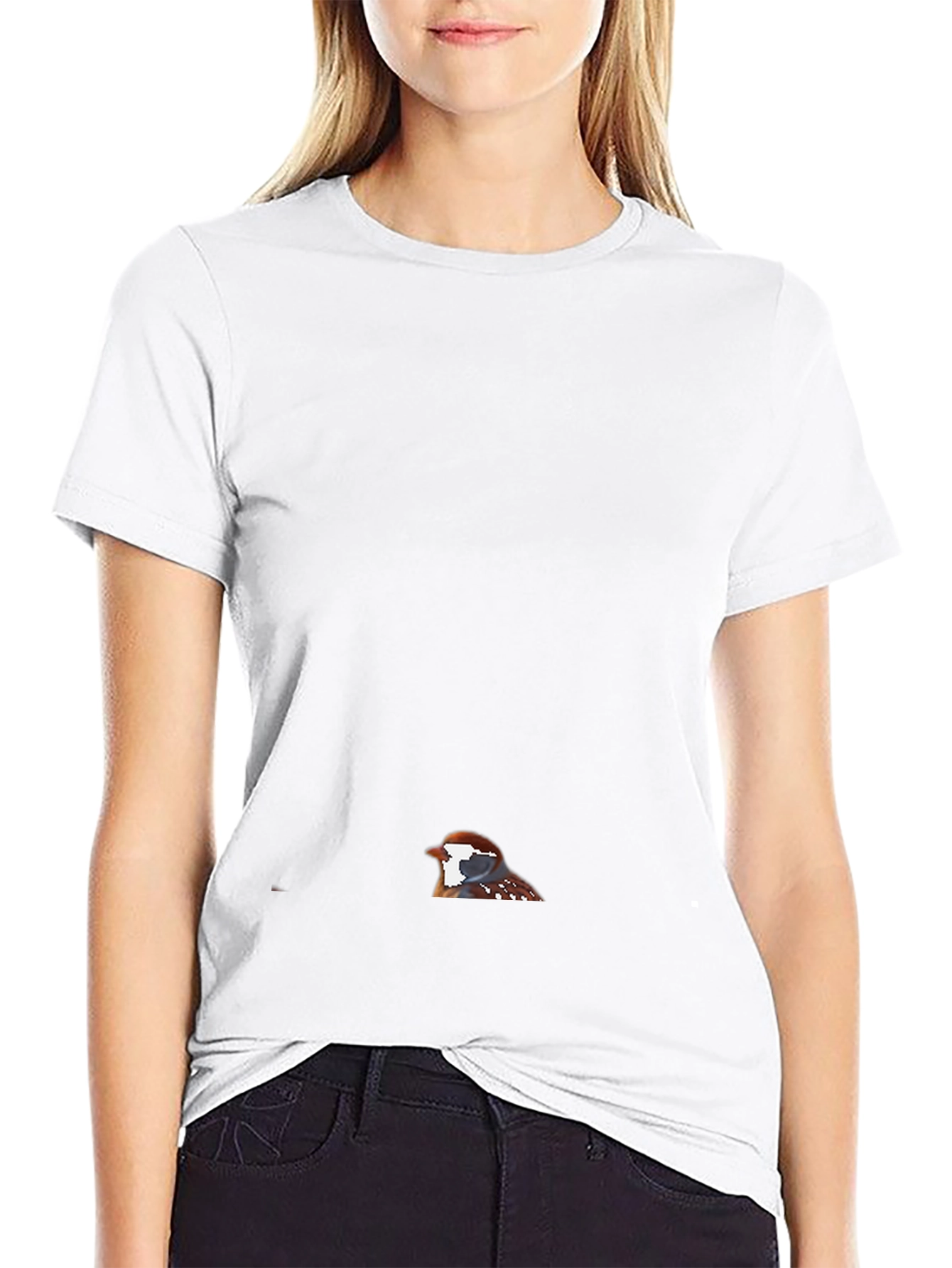 Mens Black Bird Graphic Tee