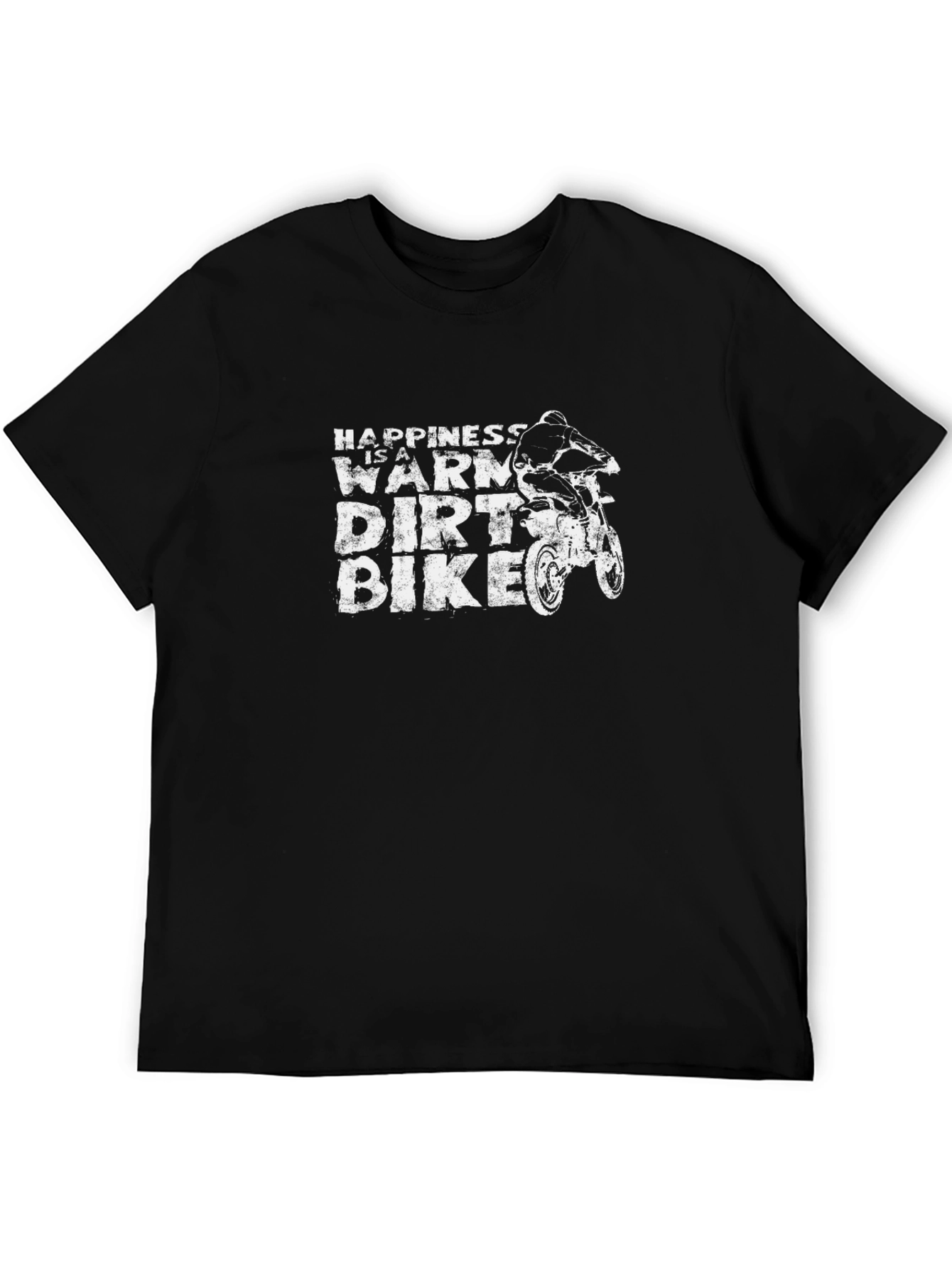 Happiness Is a Warm Dirt Bike Graphic T-Shirt