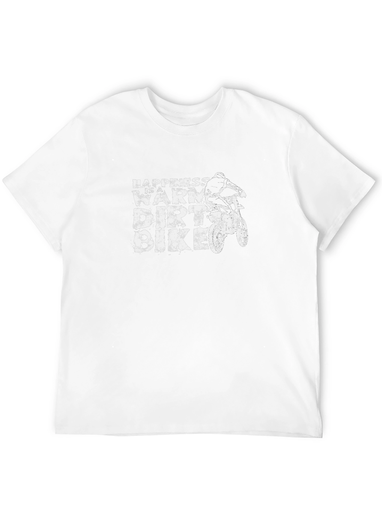 Happiness Is a Warm Dirt Bike Graphic T-Shirt