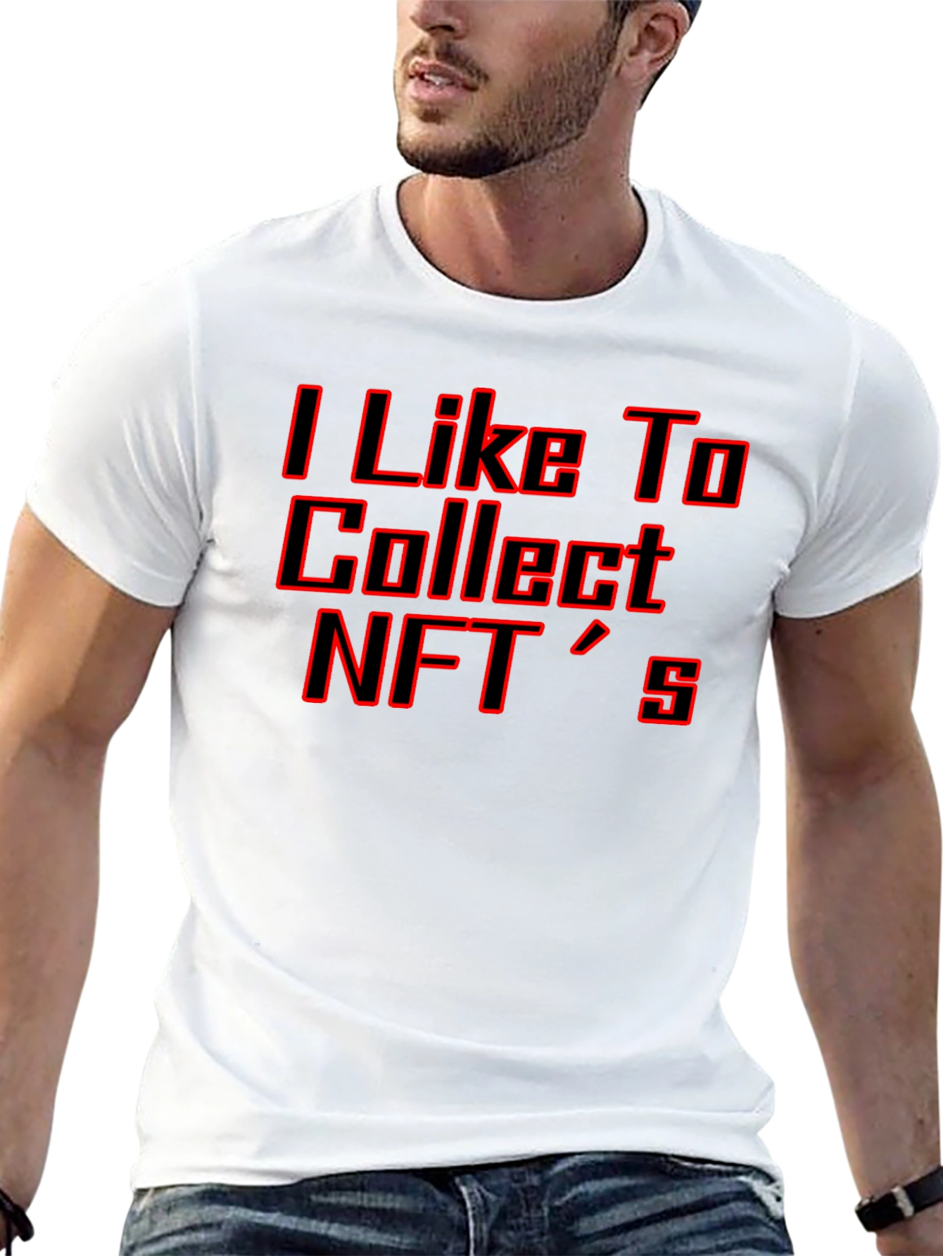 I Like to Collect NFTs T-Shirt - Black