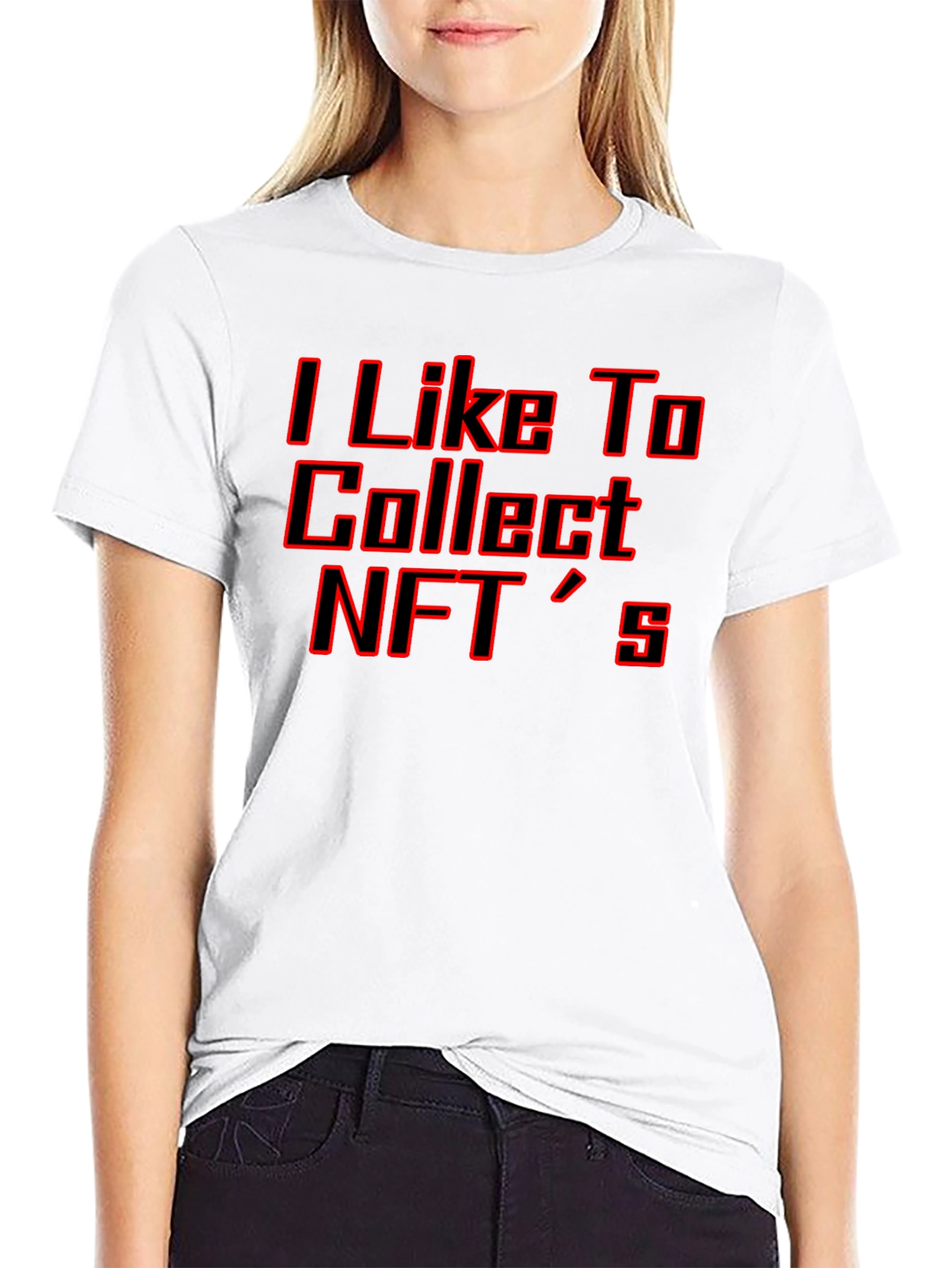 I Like to Collect NFTs T-Shirt - Black