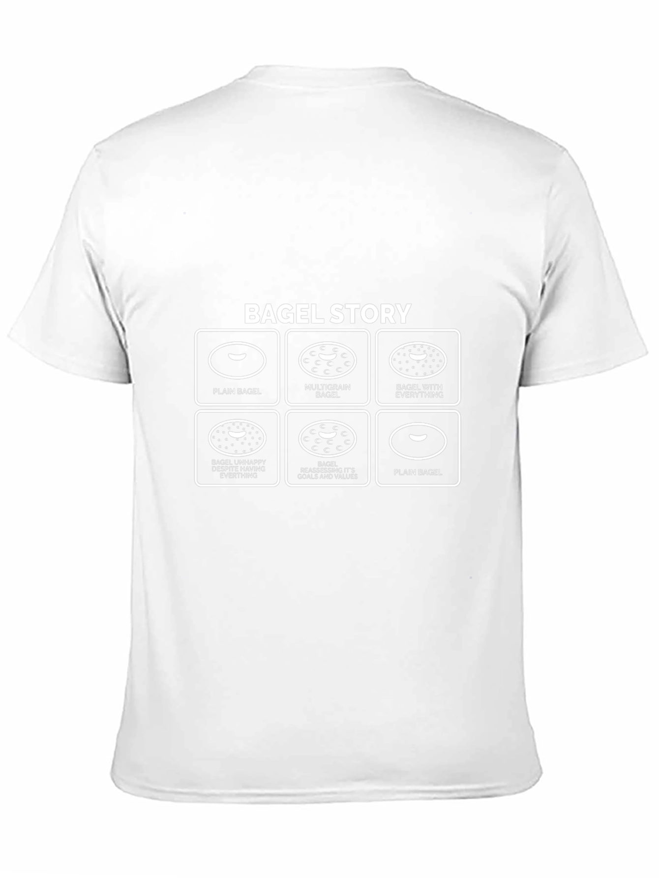 Bagel Story Graphic T-Shirt - Funny Foodie Tee