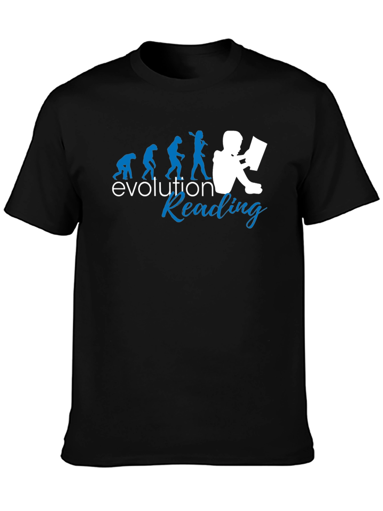 Evolution of Reading Graphic T-Shirt - Black