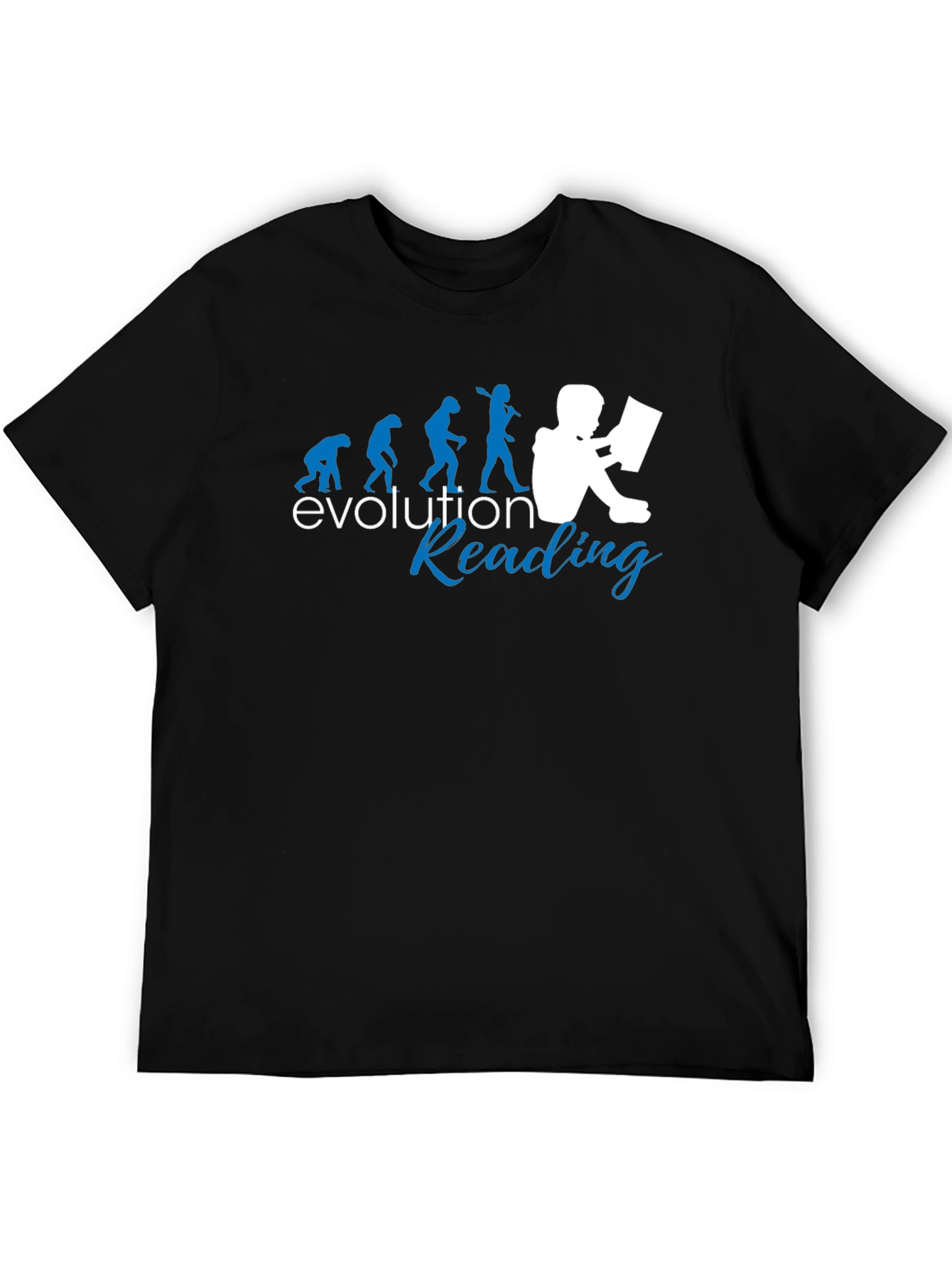 Evolution of Reading Graphic T-Shirt - Black